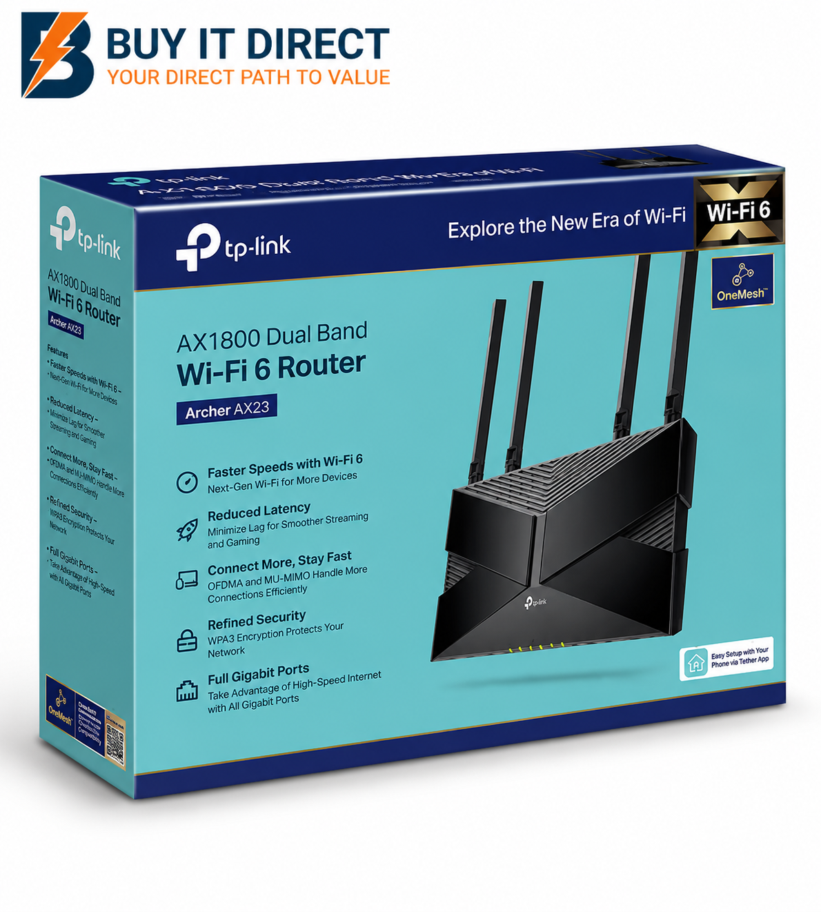 TP-Link AX1800 Dual-Band Wi-Fi 6 Router