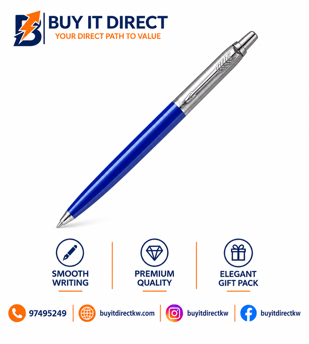Parker Pen Purple (Blue Ink)