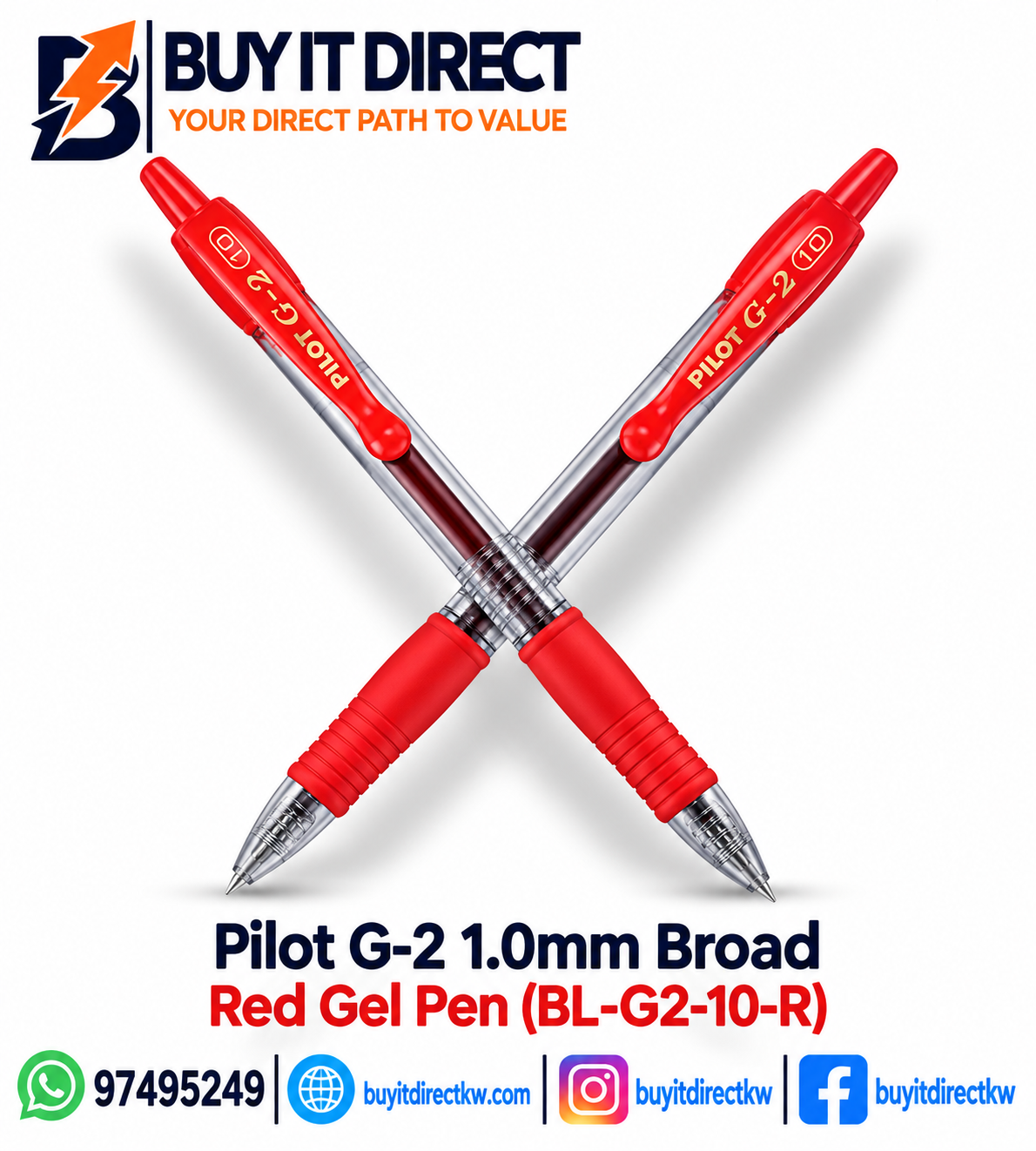 PILOT G-2 1.0 RED PEN