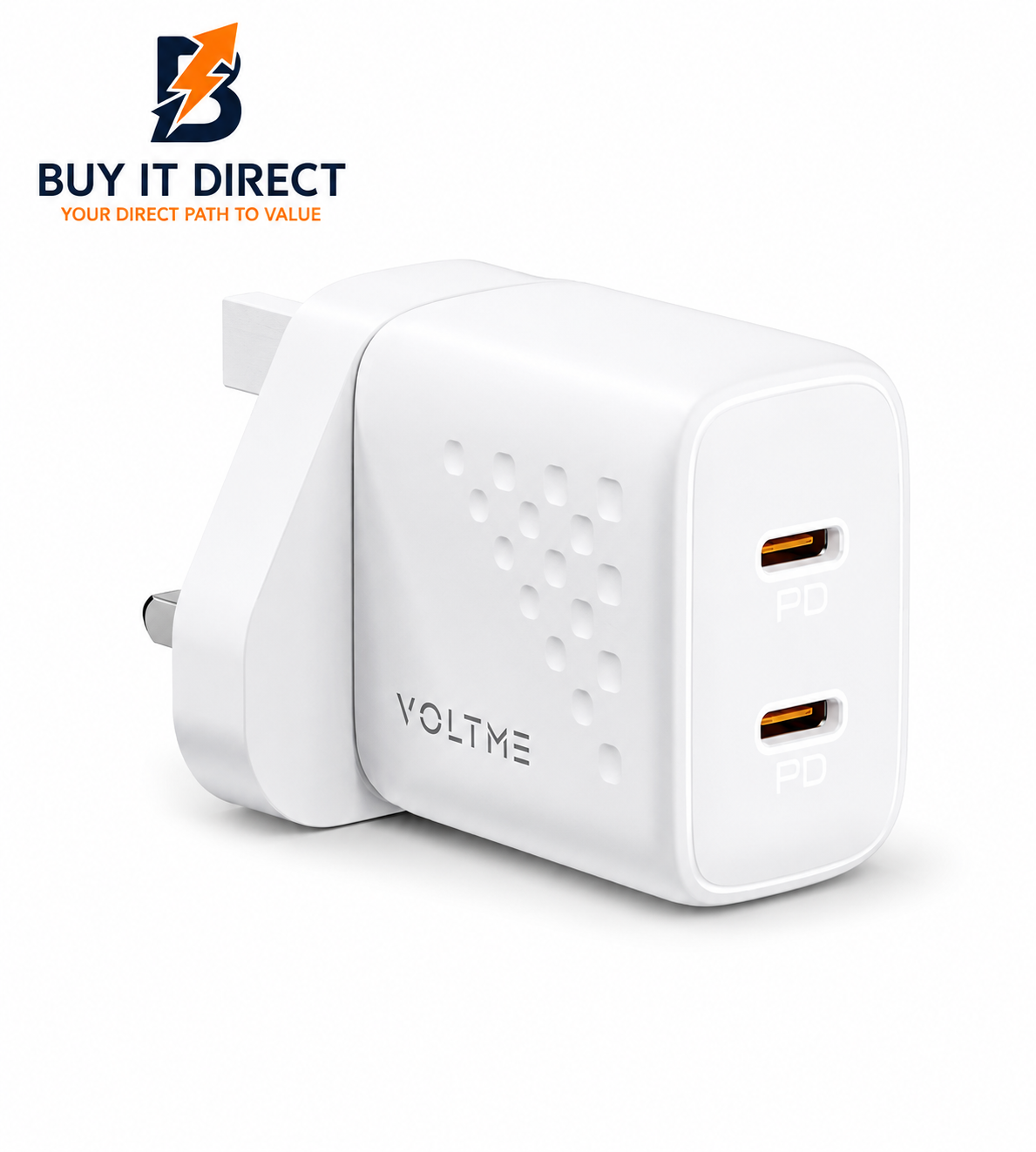 Voltme Revo 20 Duo Lite PD Charger White