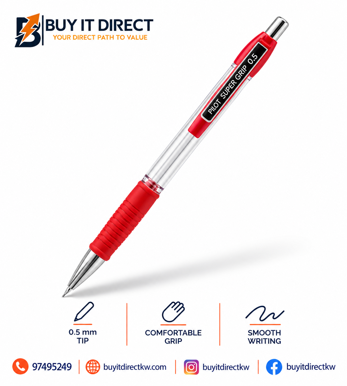 Pilot Super Grip 0.5mm Mechanical Pencil