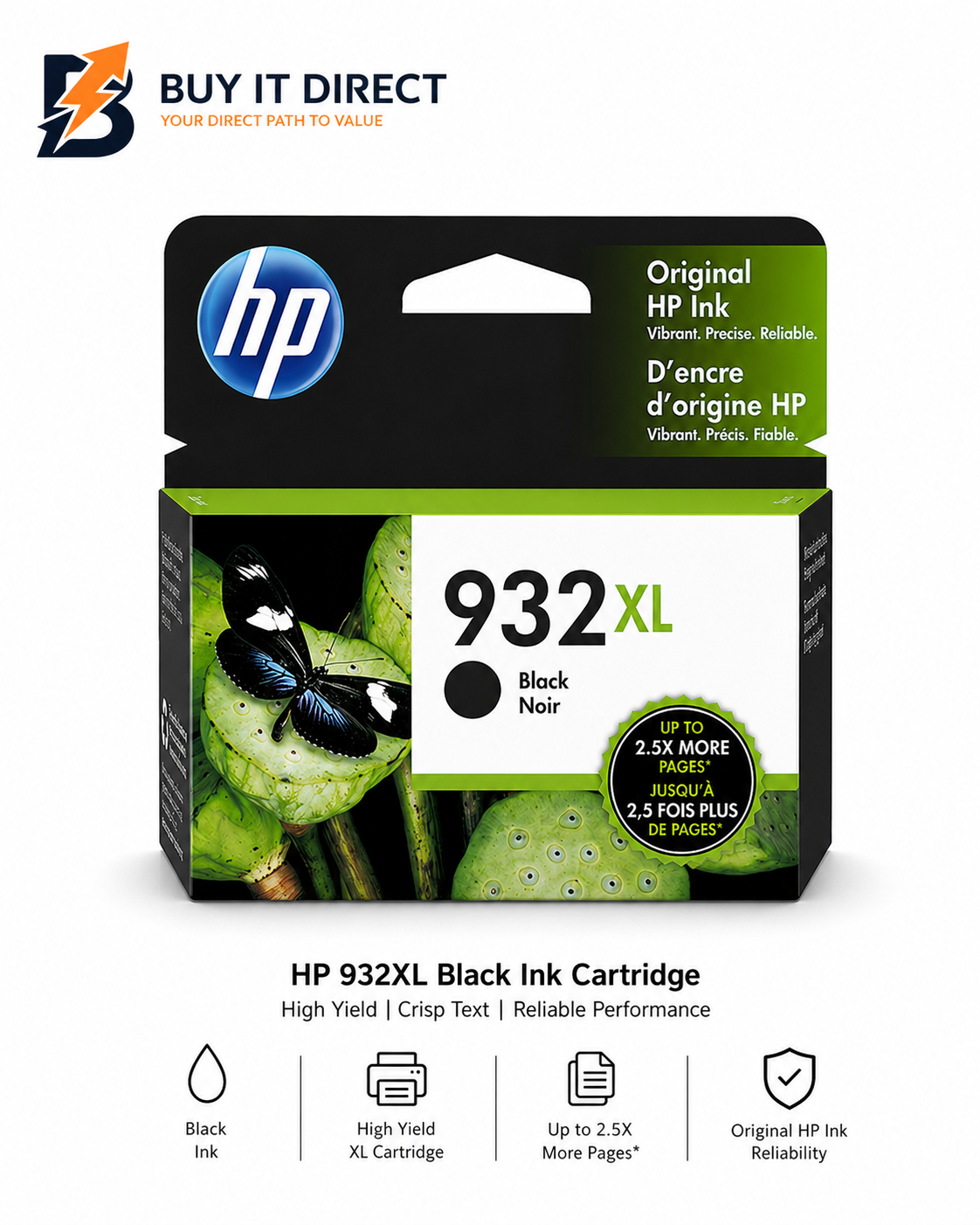 HP 932XL High Yield Black Original Ink Cartridge