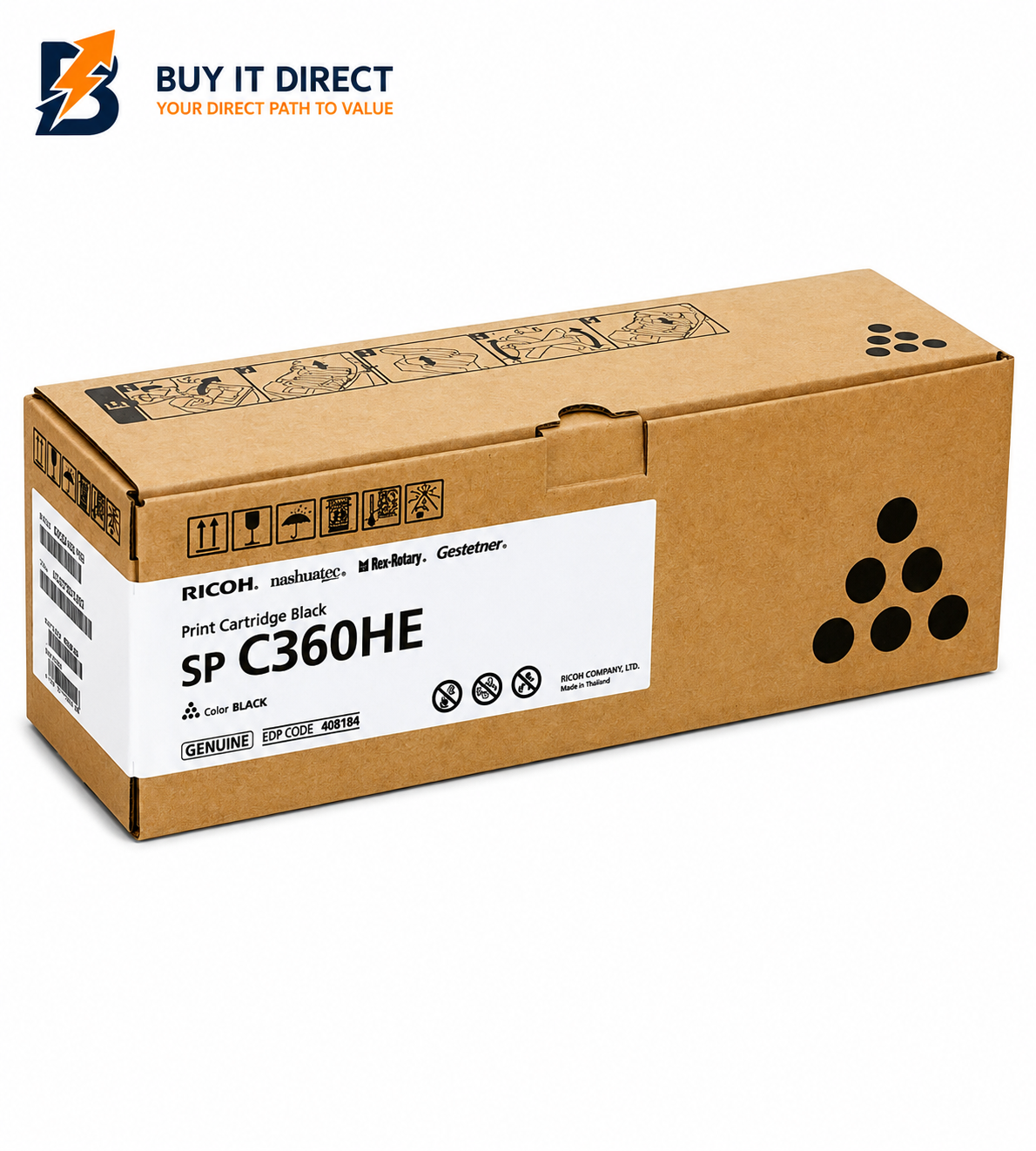 Ricoh SP C360HE Original Toner Cartridge Black