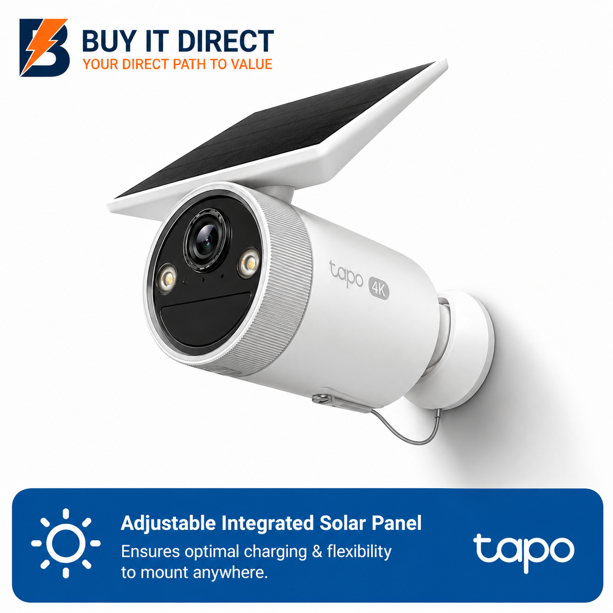TP-Link Tapo C465 Battery-Powered Security Camera With Built-In Solar Panel 4K