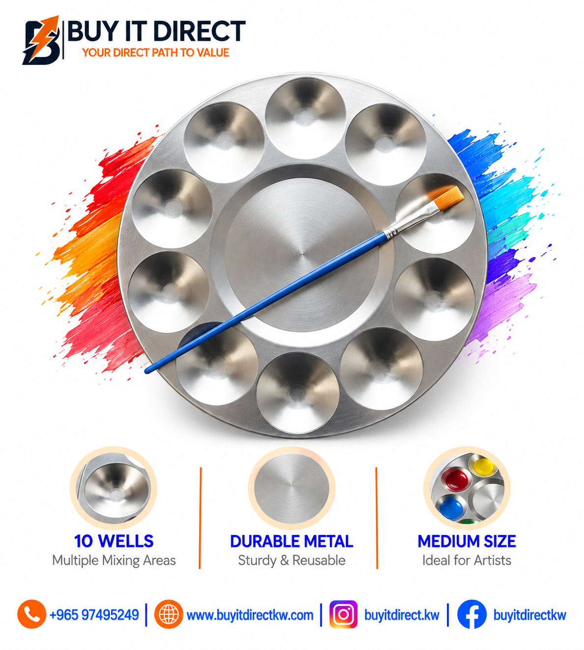 Metal Paint Palette Medium