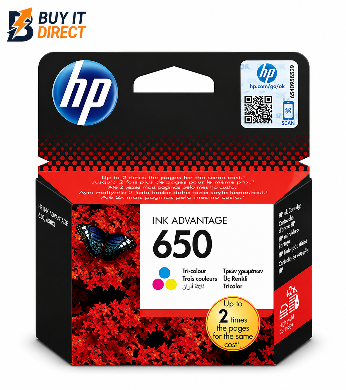 HP 650 Tricolor Ink Cartridge