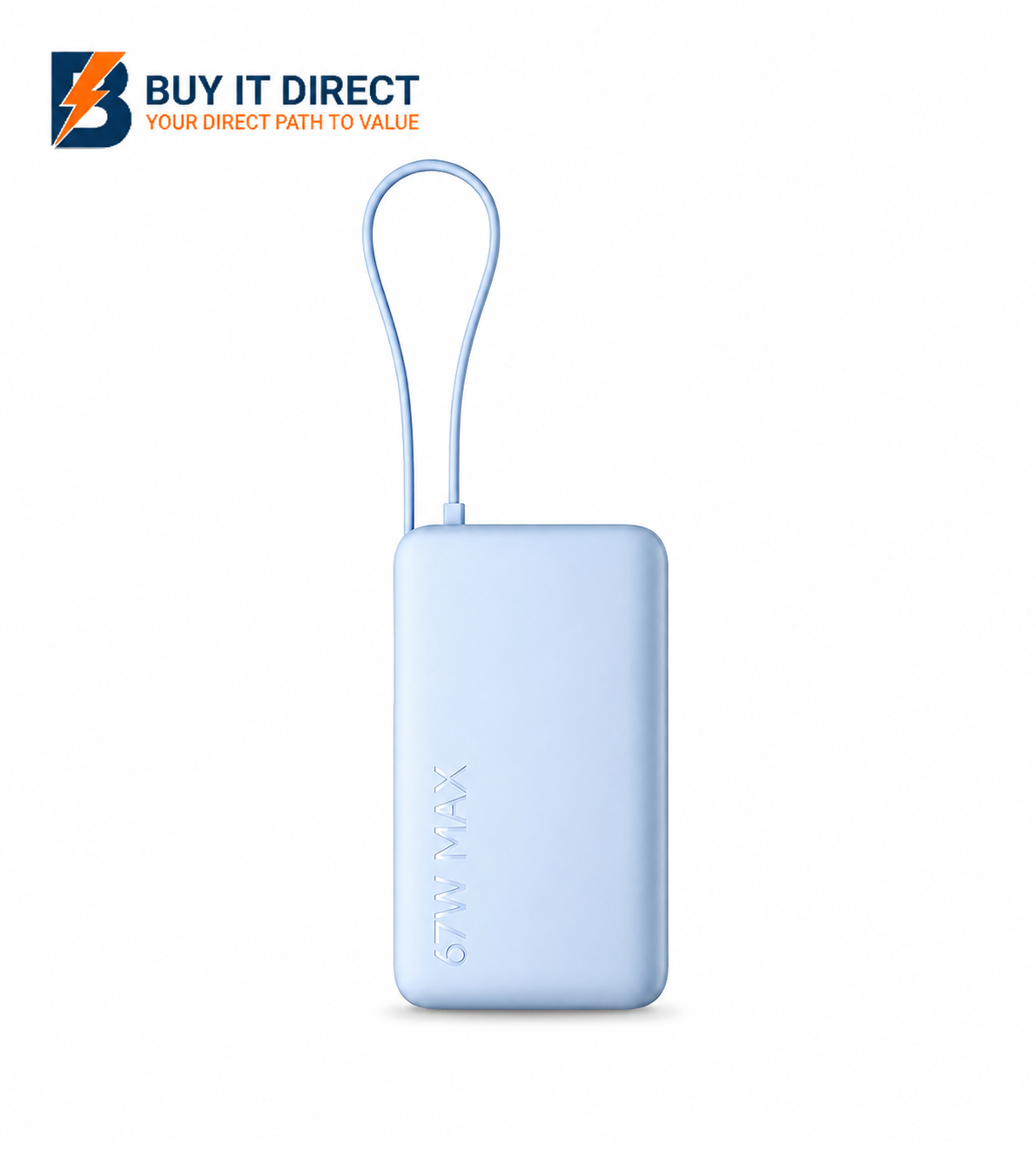 Xiaomi 67W Power Bank 10000mAh Integrated USB C Cable Blue