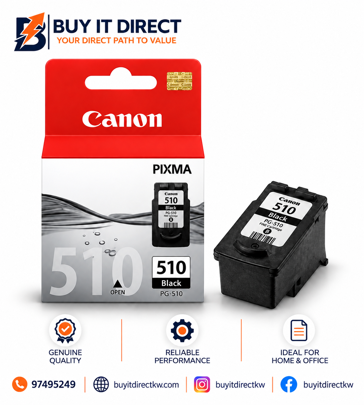 Canon 510 أسود خرطوشة حبر 