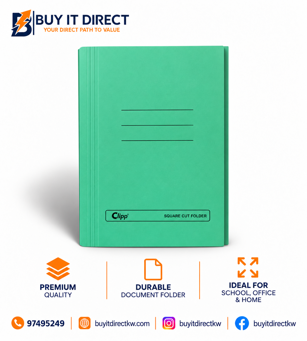 Document Wallet Green