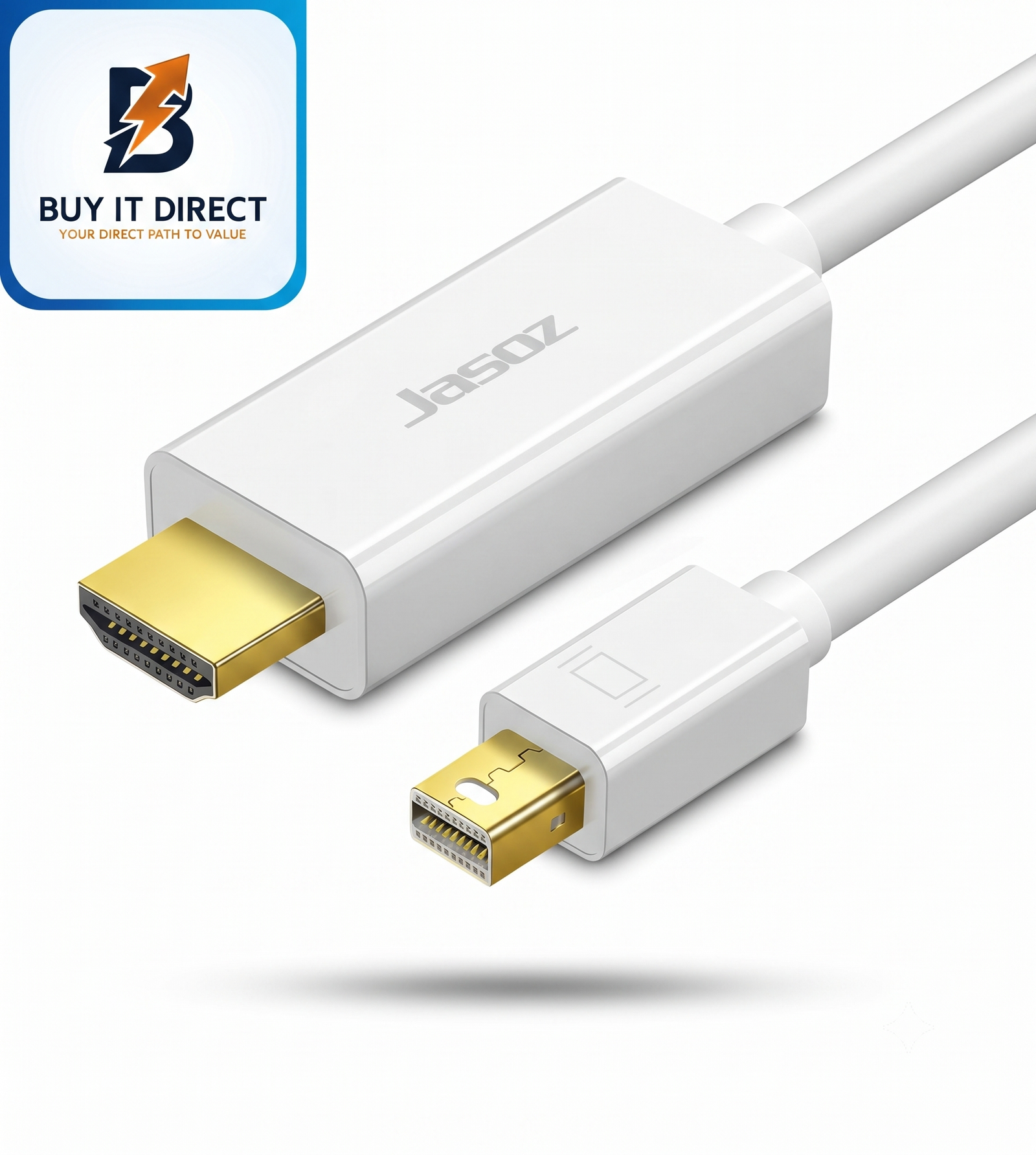 JASOZ G108 miniDP to HDMI Cable – mini DisplayPort to HDMI Cable – 2 meter