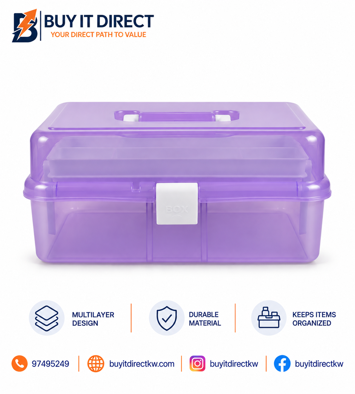 Multilayer Collection Box Purple