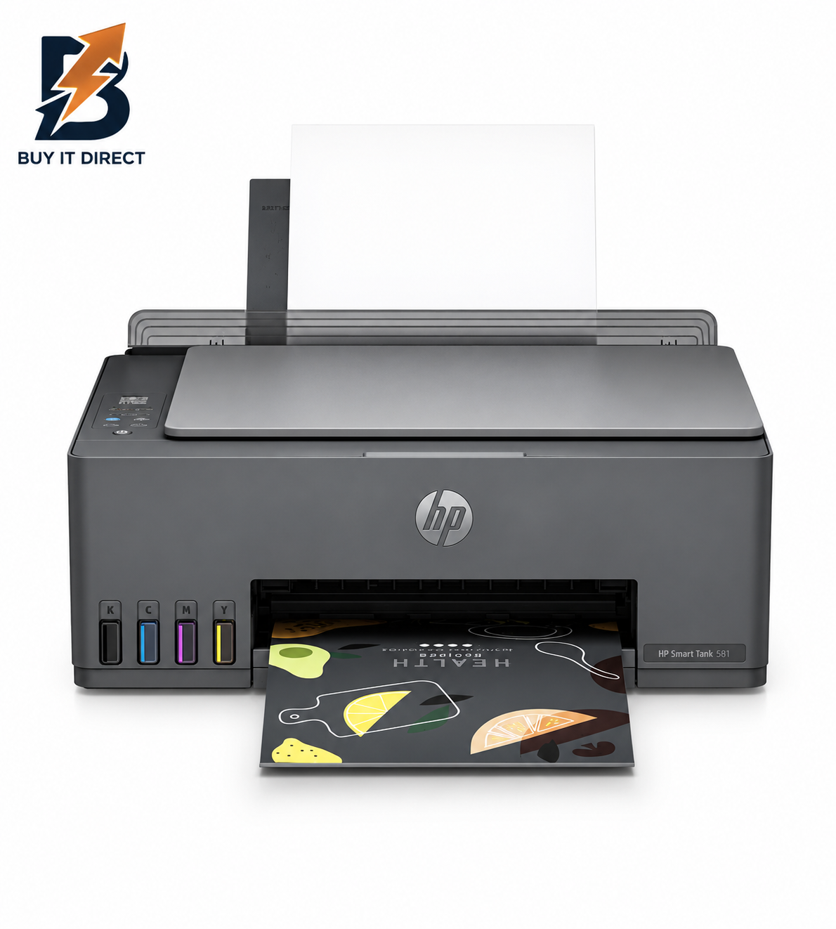 HP Smart Tank 581 AIO – 12ppm / 4800dpi / A4 / USB / Wi-Fi / Bluetooth / Color Inkjet – Printer