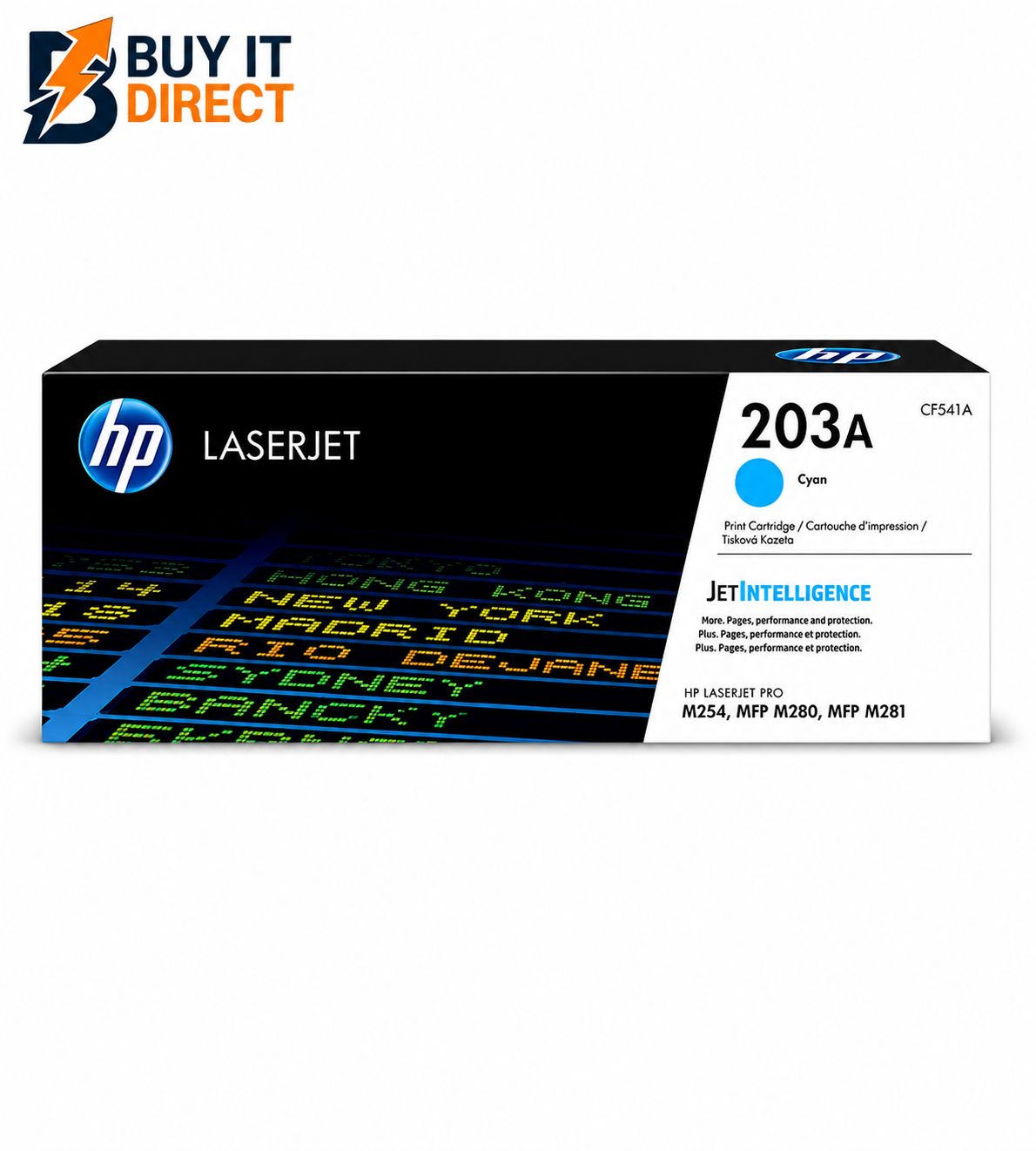  HP 203A سماوي Color – 1,300 pages / سماوي Color / خرطوشة تونر – (CF541A)