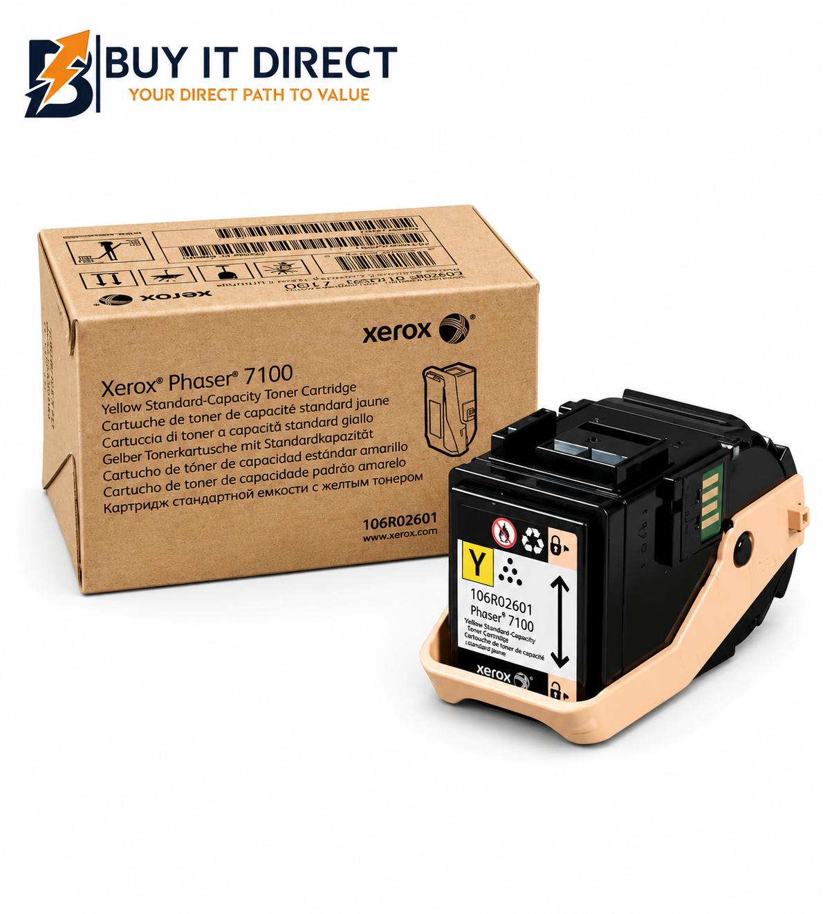 Xerox Phaser 7100 Yellow Toner Cartridge 106R02608