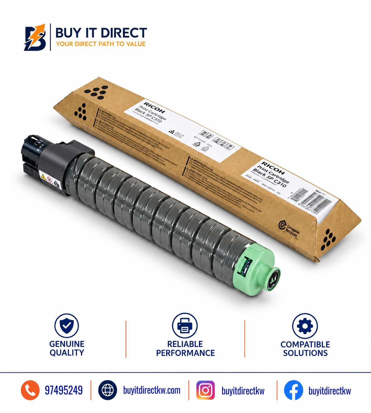 خرطوشة تونر ريكو MP C5504 أسود