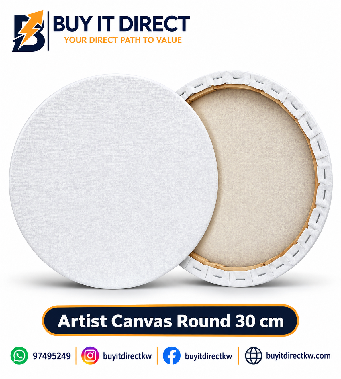 ARTIST CANVAS ROUND 30 CM