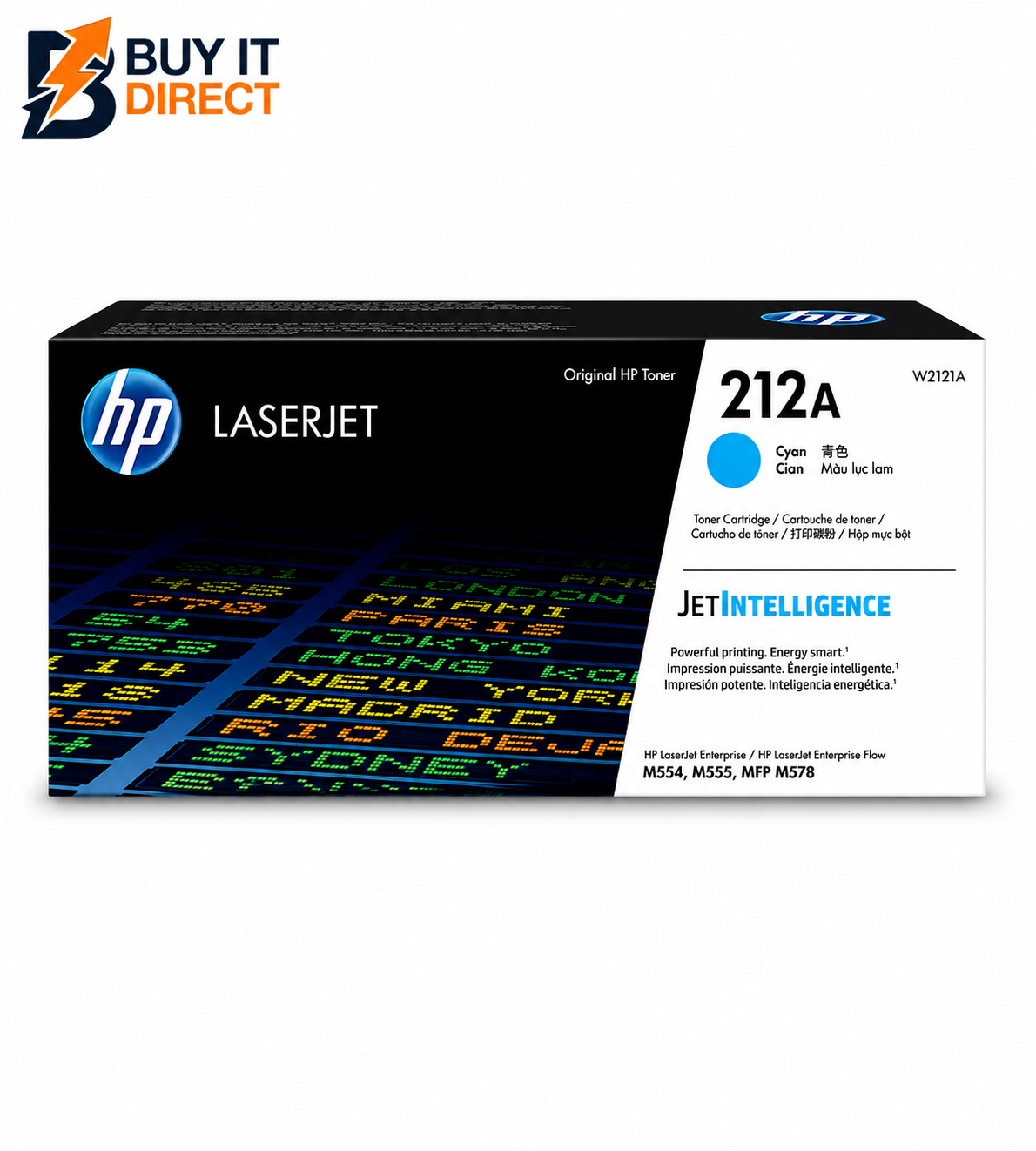 HP 212A Cyan Original LaserJet Toner Cartridge – 4,500 Pages – W2121A