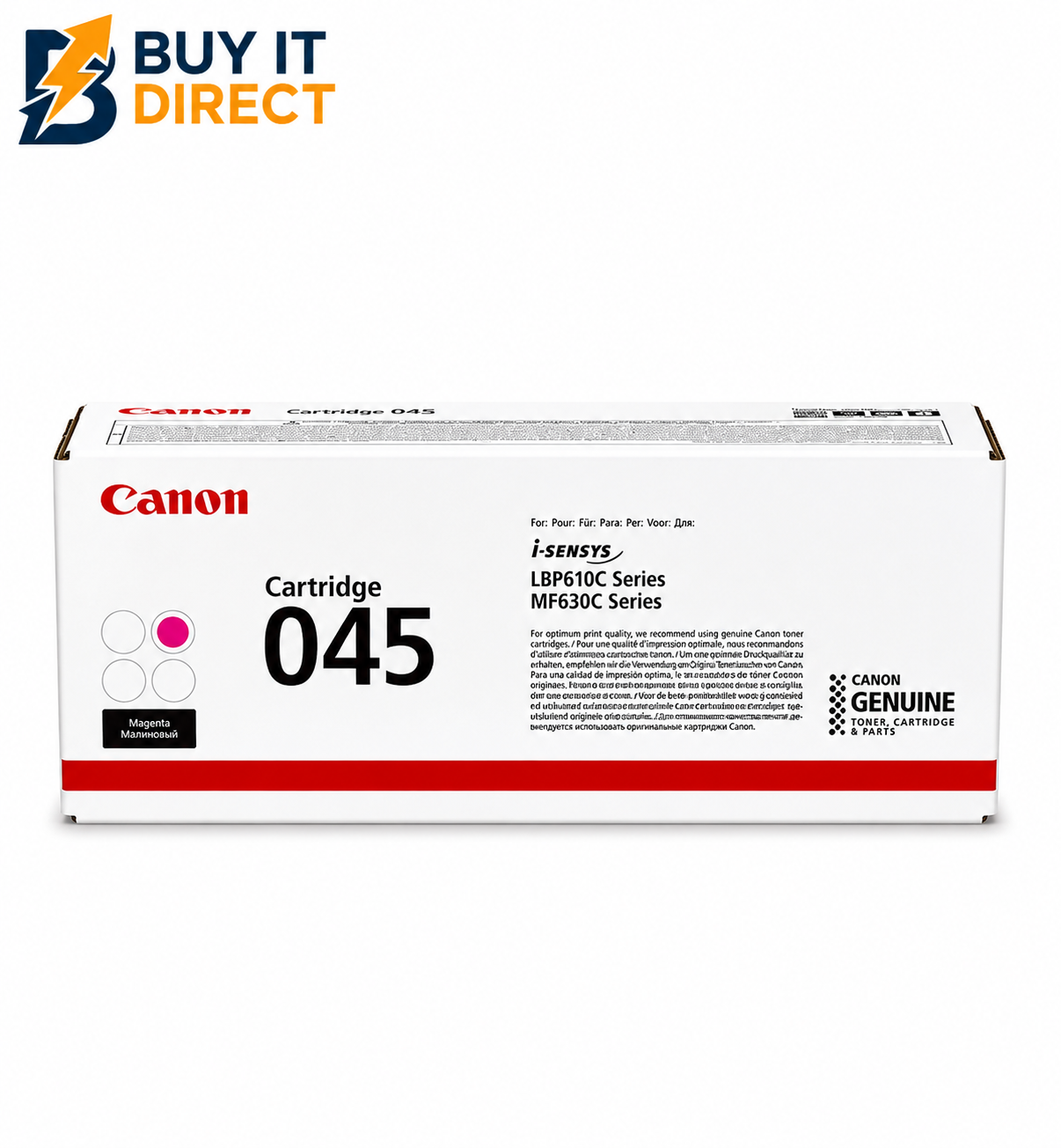 Canon 045 Magenta Toner Cartridge – 1.3K Pages / Magenta Color / Toner Cartridge