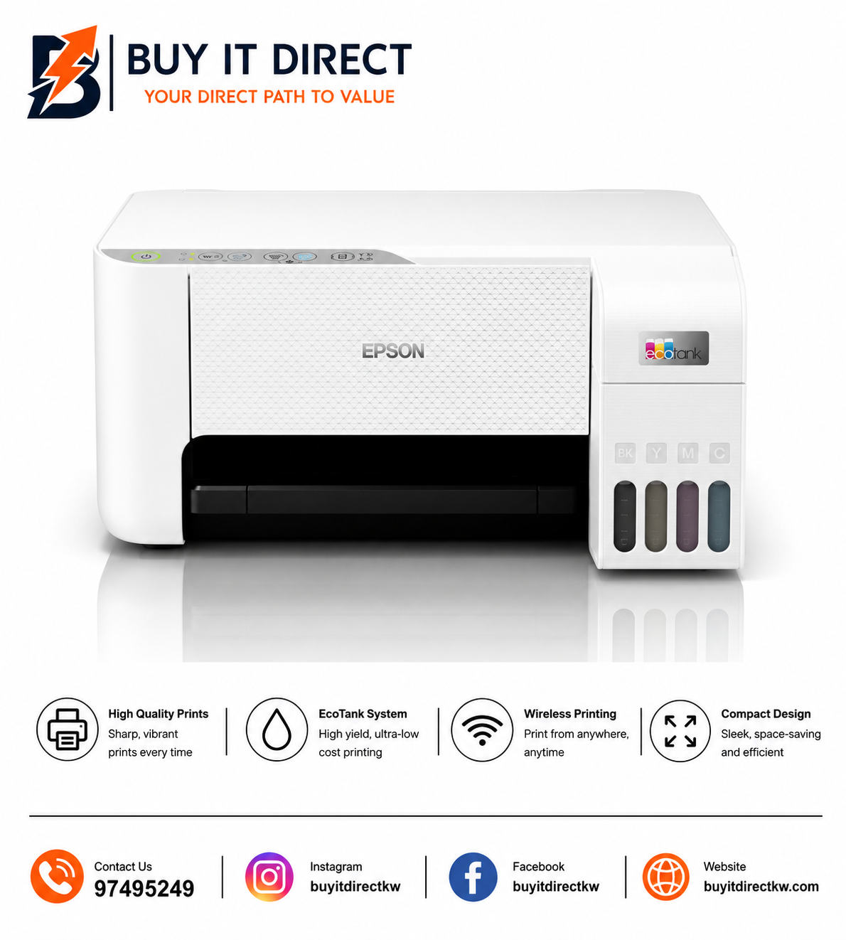 Epson EcoTank L3256 A4 Wi-Fi Ink Tank Printer
