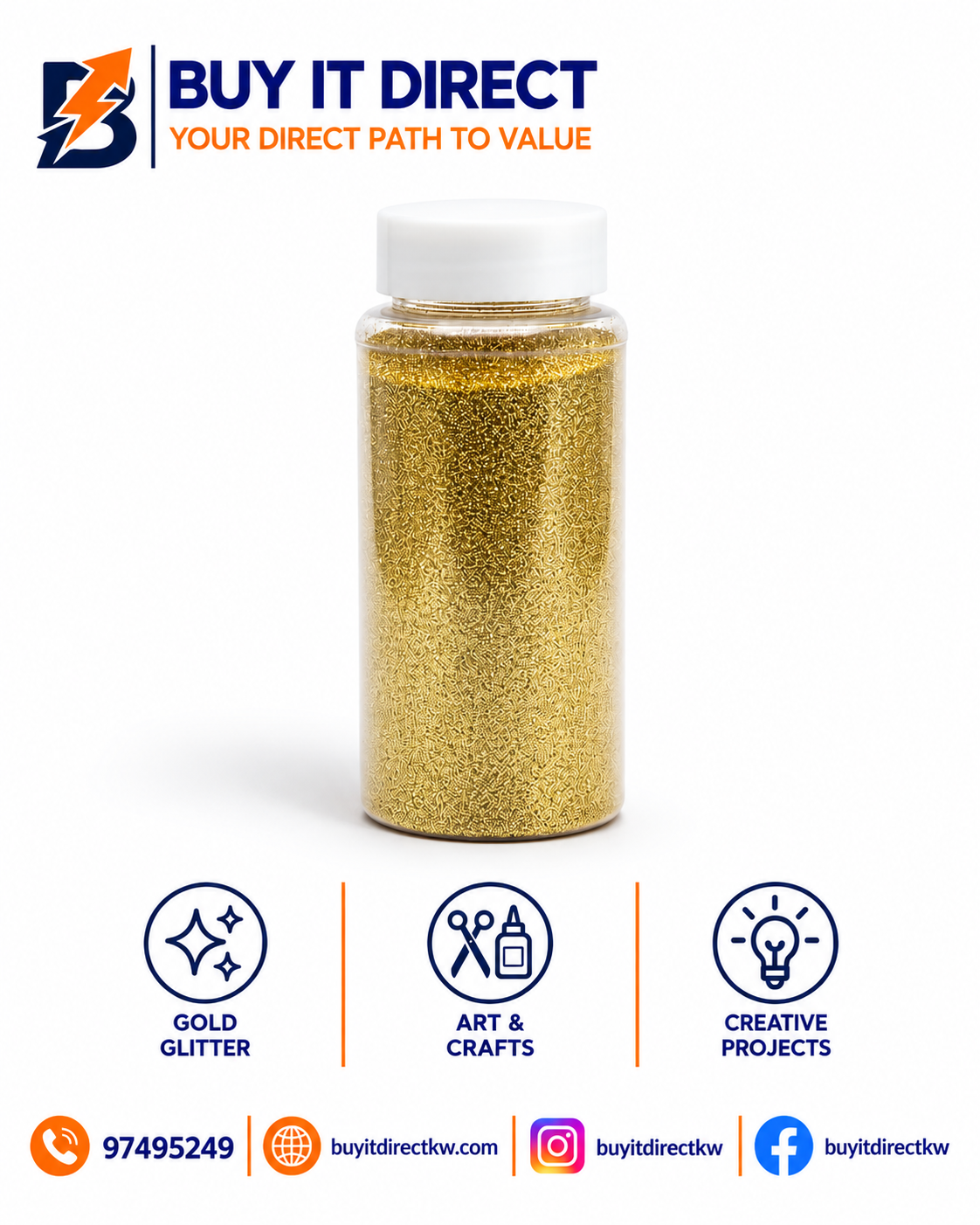 Glitter Gold – Fine Bottle