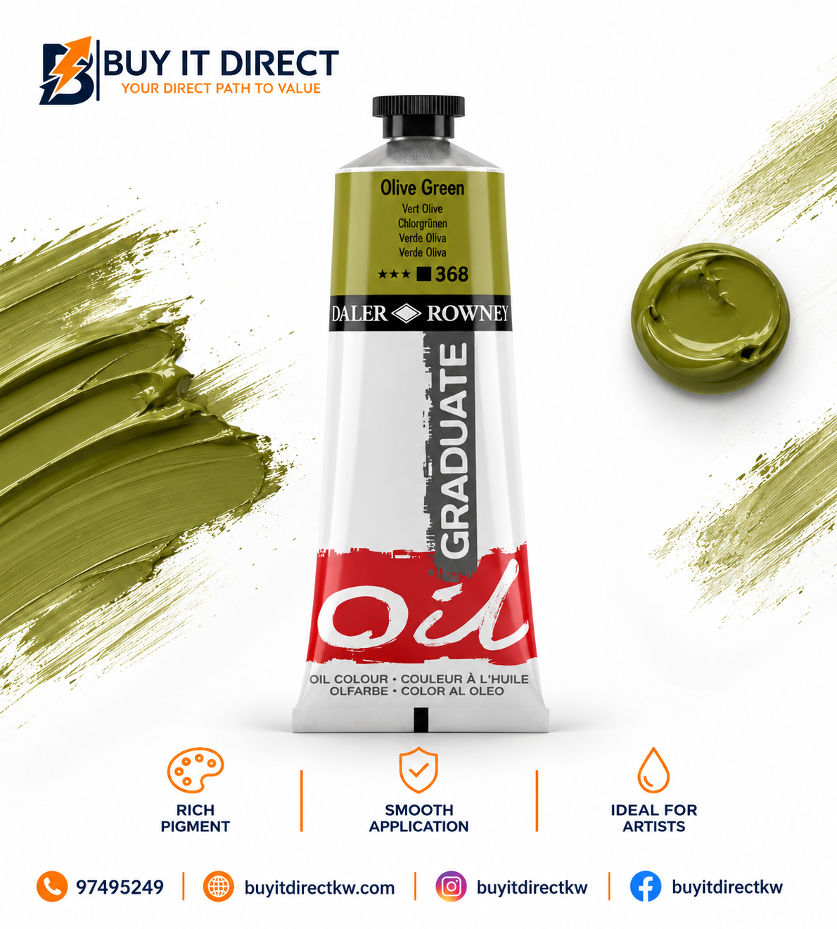 DALER RONEY Oil GRADUATE Olive Green