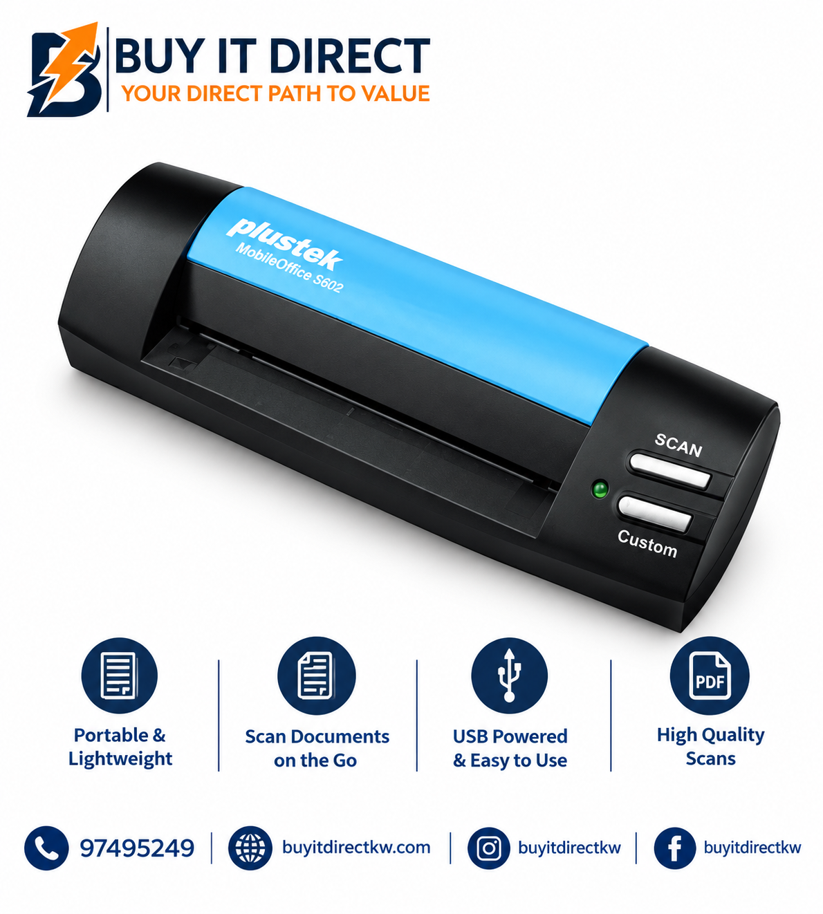 Plustek MobileOffice S602 Scanner