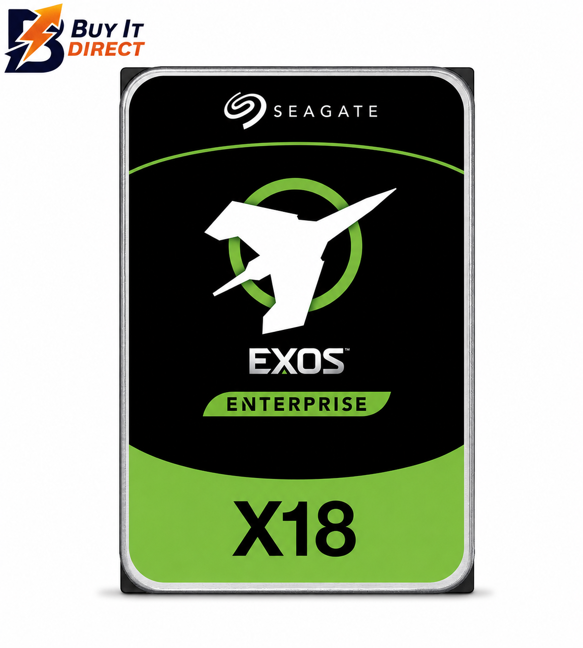 Seagate 14TB Exos X18 Enterprise SATA 3.5-Inch HDD Hard Drive, 7200rpm