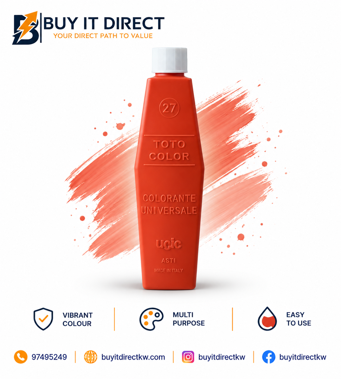 Totocolor 27 Orange Ink 100ml