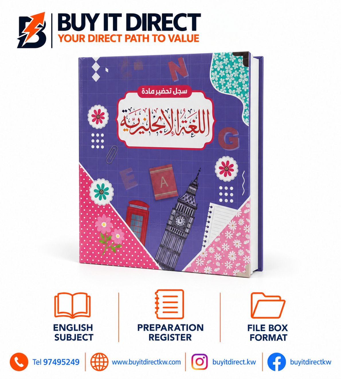 File Box English Preparation Register