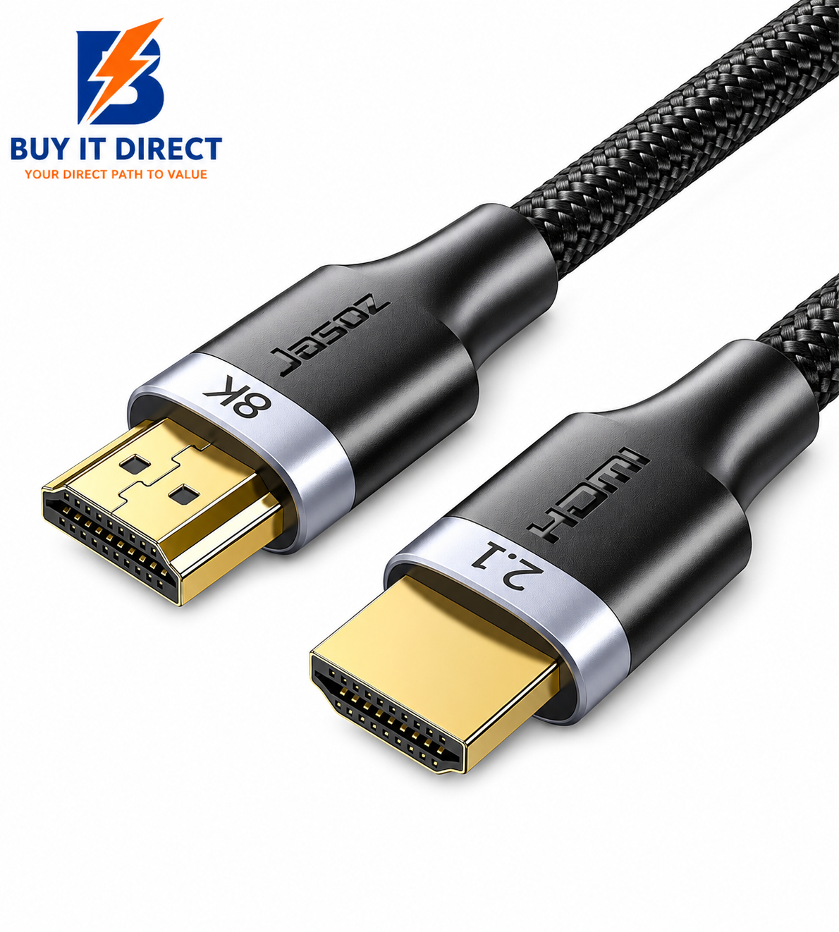 Jasoz A128 HDMI 2.1 8K 60Hz, 4K 240Hz Cable – 0.5m