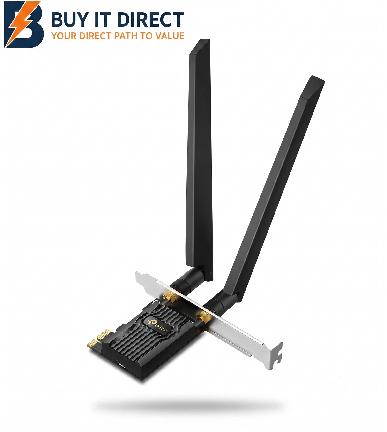 محول TP-Link Archer TXE72E AXE5400 بتقنية Wi-Fi 6E وBluetooth 5.3 ومنفذ PCIe
