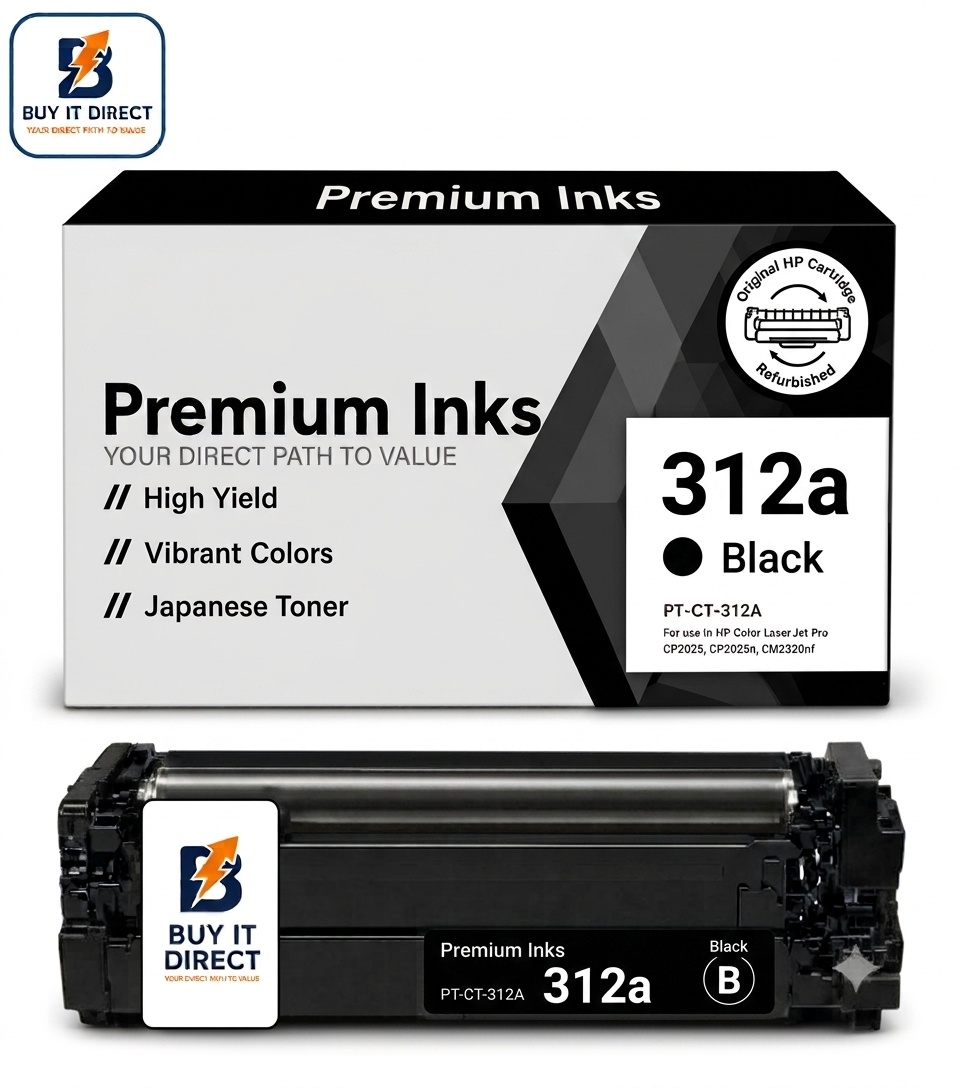 Premium 312a Black Compatible Toner Cartridge for HP Color LaserJet Printers