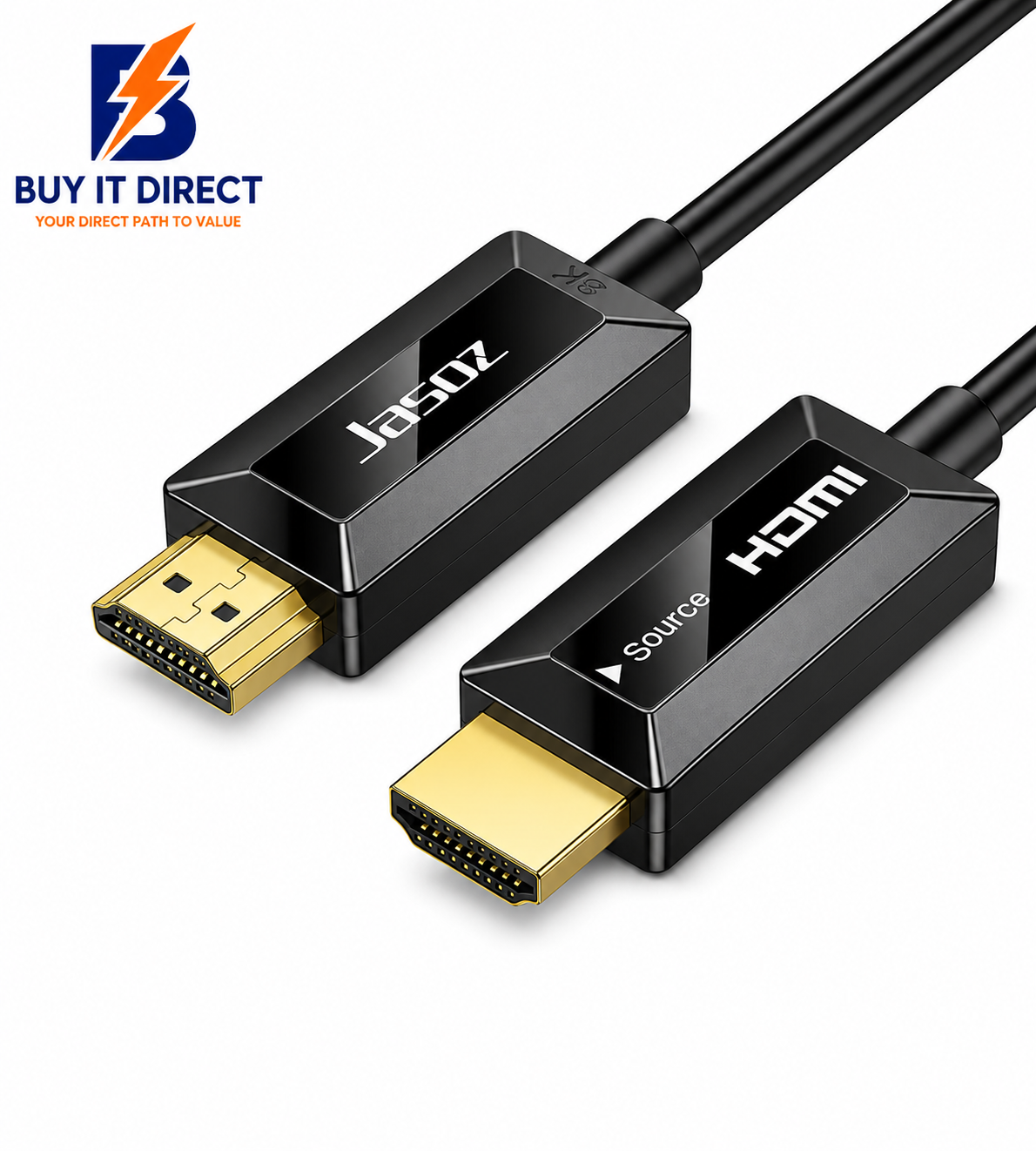 Jasoz A133 Fiber Optical HDMI 2.1 8K 60Hz, 4K 120Hz Cable – 15M