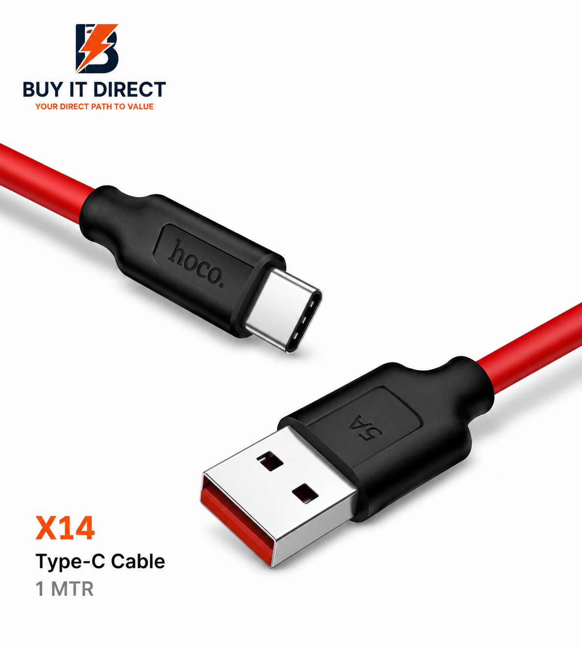 Hoco X11 Type C 5A Rapid Charging Cable