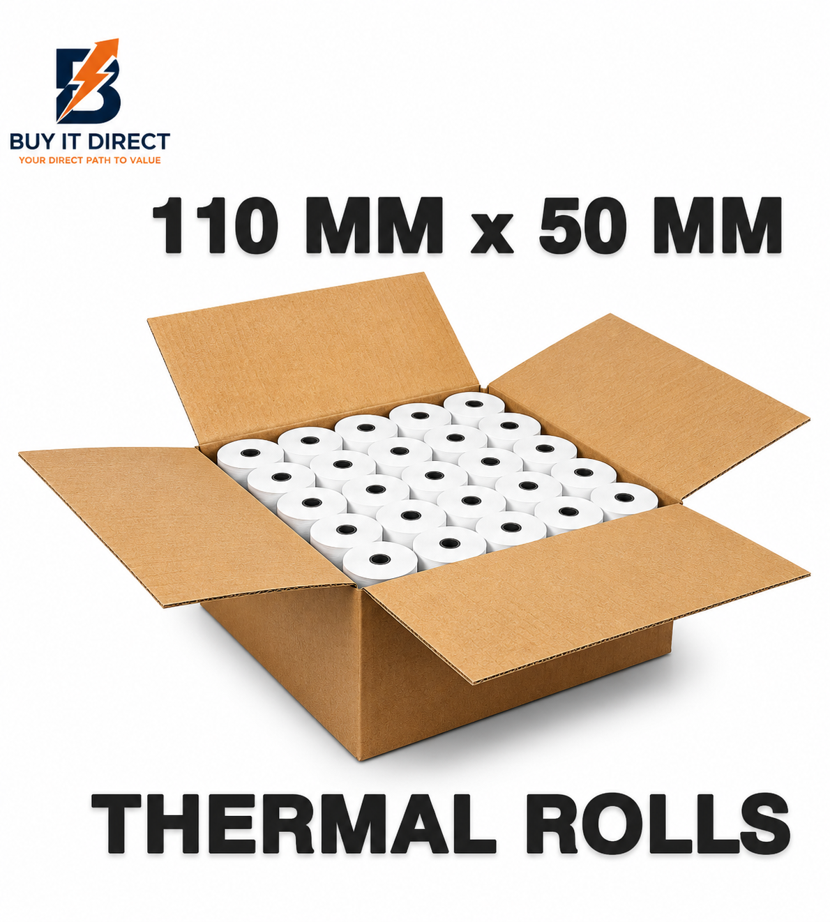 Thermal Rolls 110 X 50 Mm (50Pcs/Box)