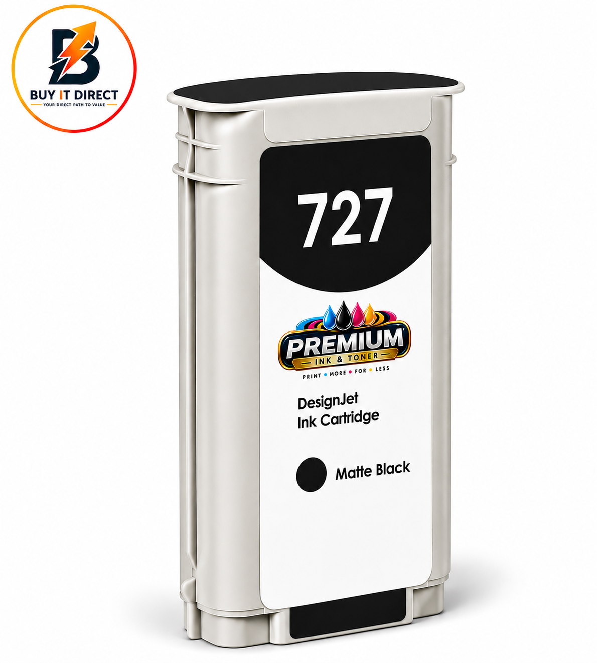 Premium Ink for HP 727 Matte Black