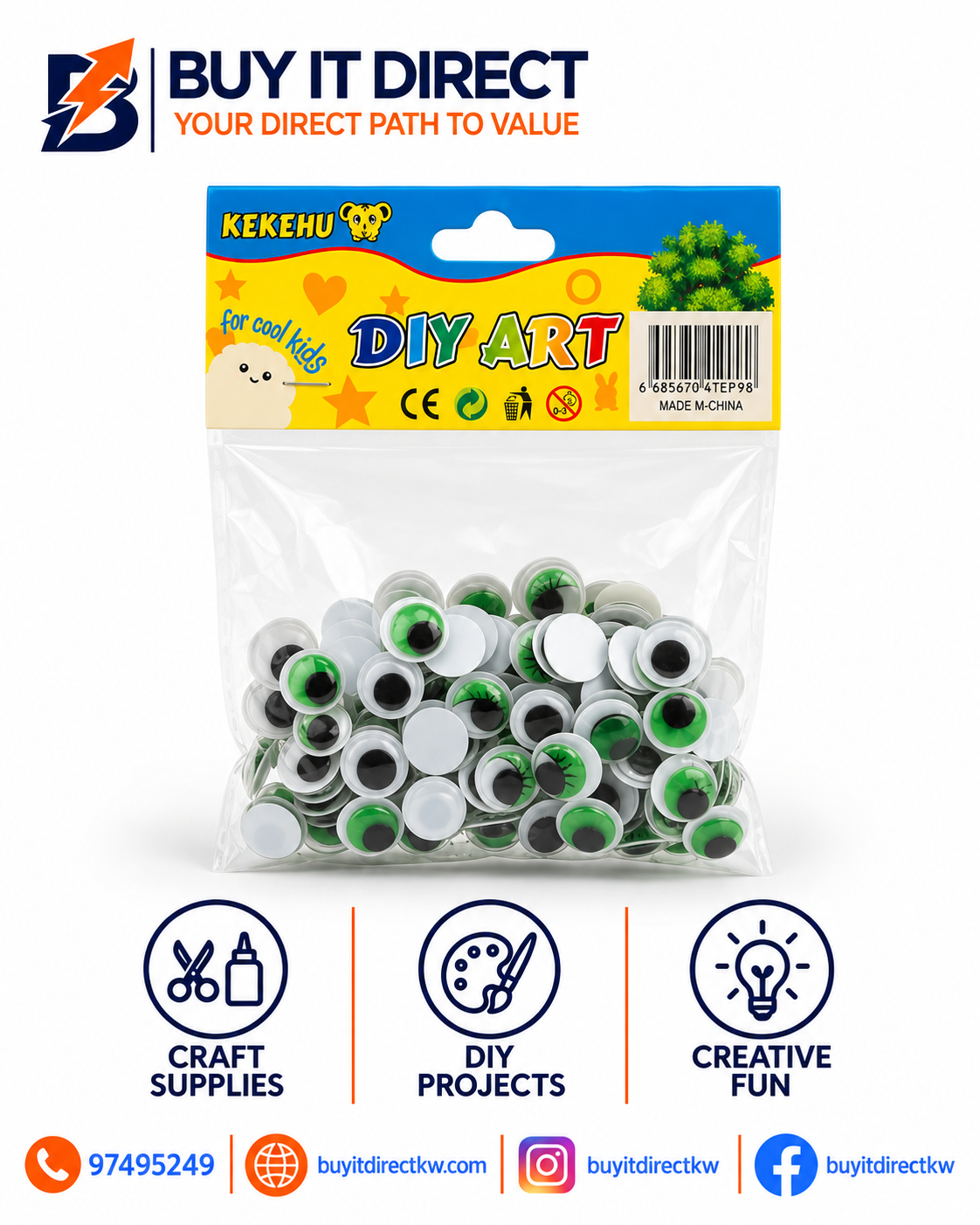 Googly Eyes Green