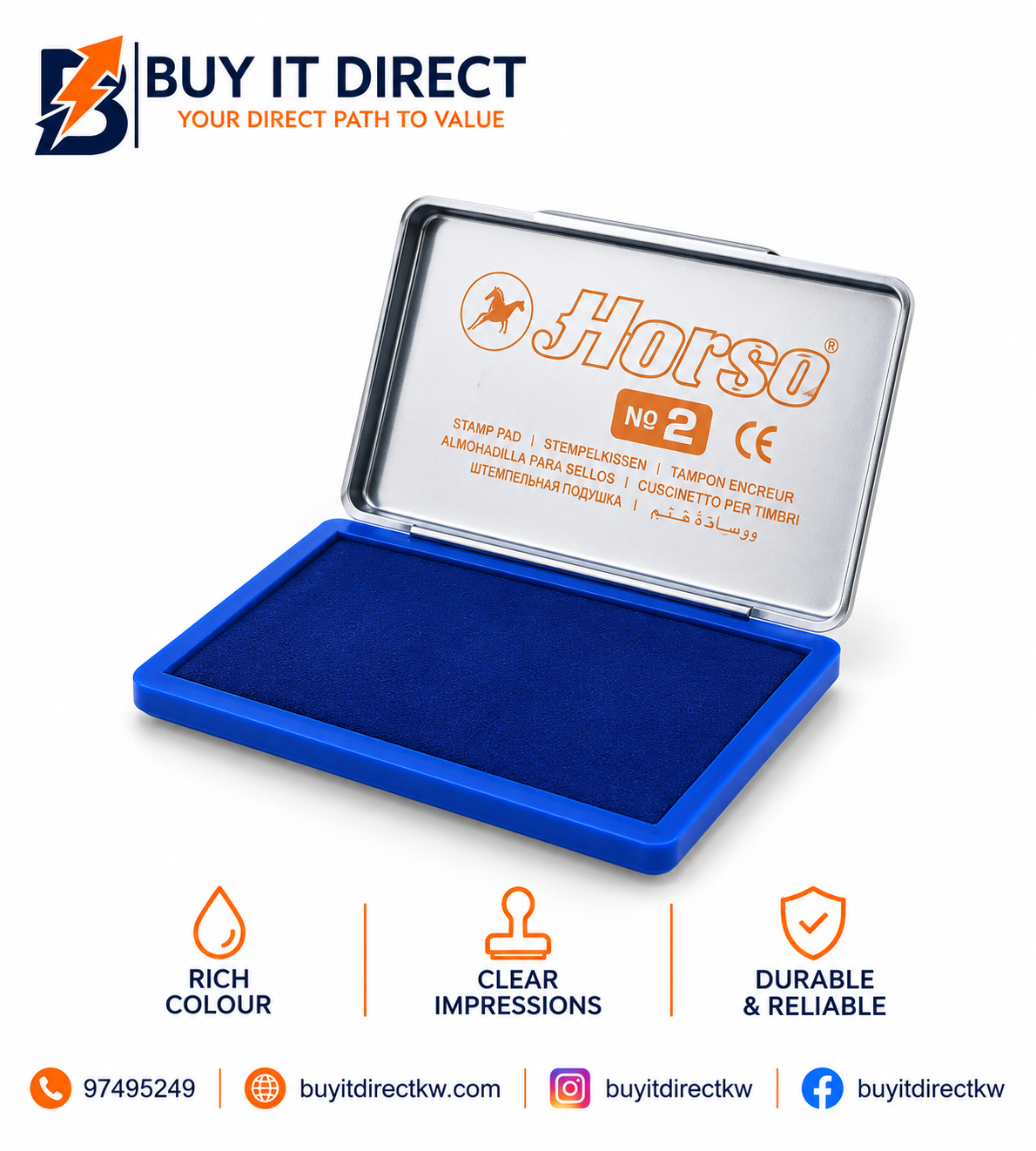Stamp Pad No 2 Blue
