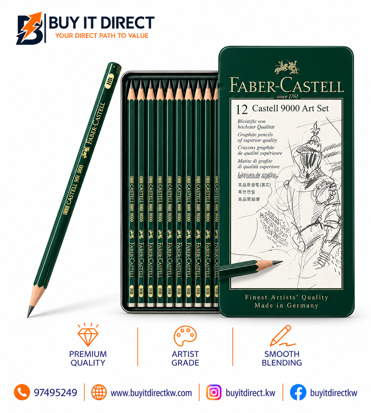 Faber-Castell 9000 Graphite Pencil