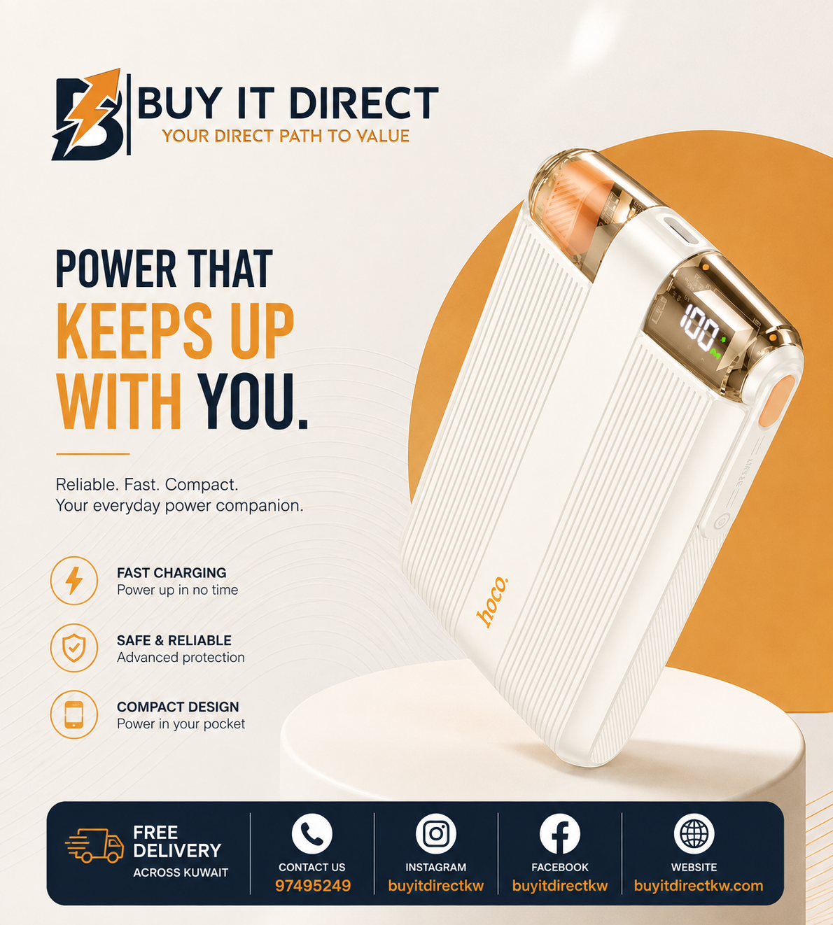 J127B Mecha 10000mAh Power Bank with PD20W + QC3.0 Wireless Charging