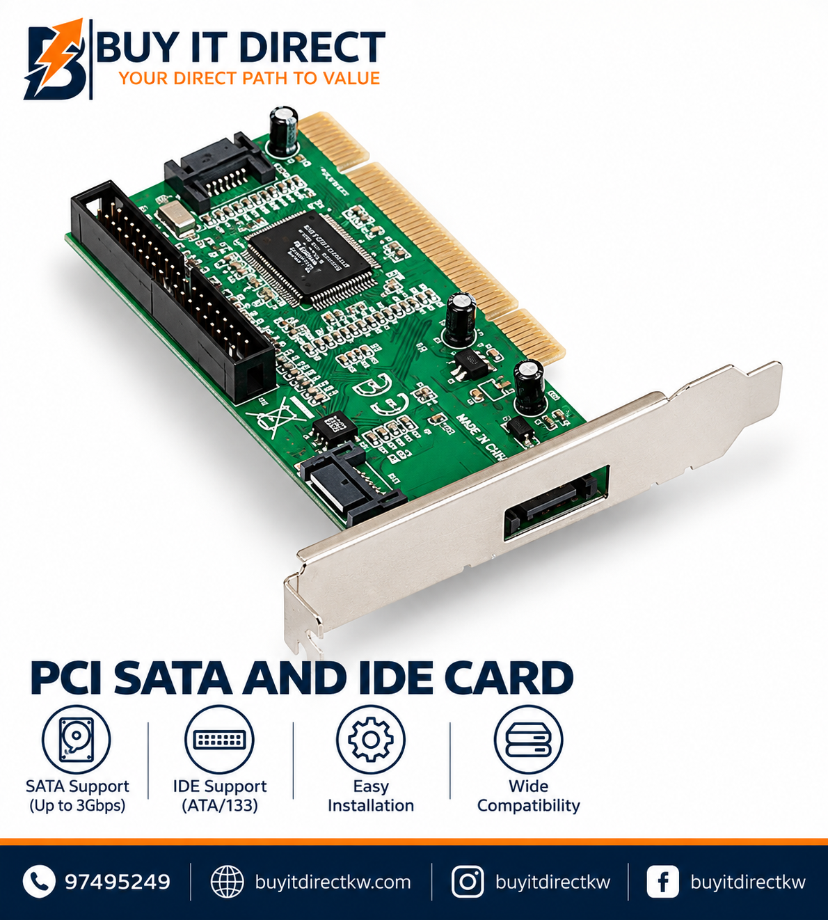 PCI SATA and IDE Card