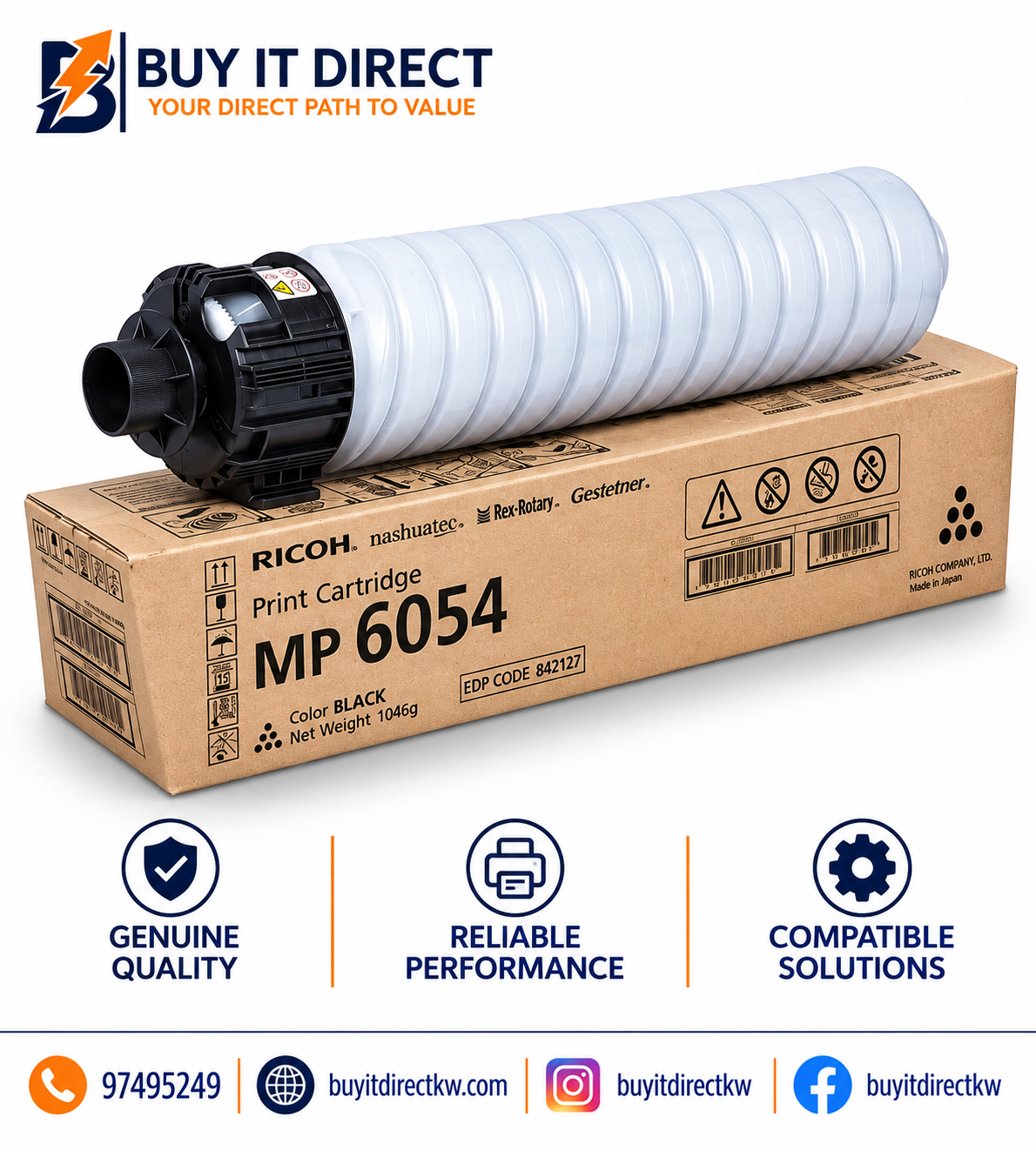 Ricoh MP 6054 Black Laser Toner Cartridge