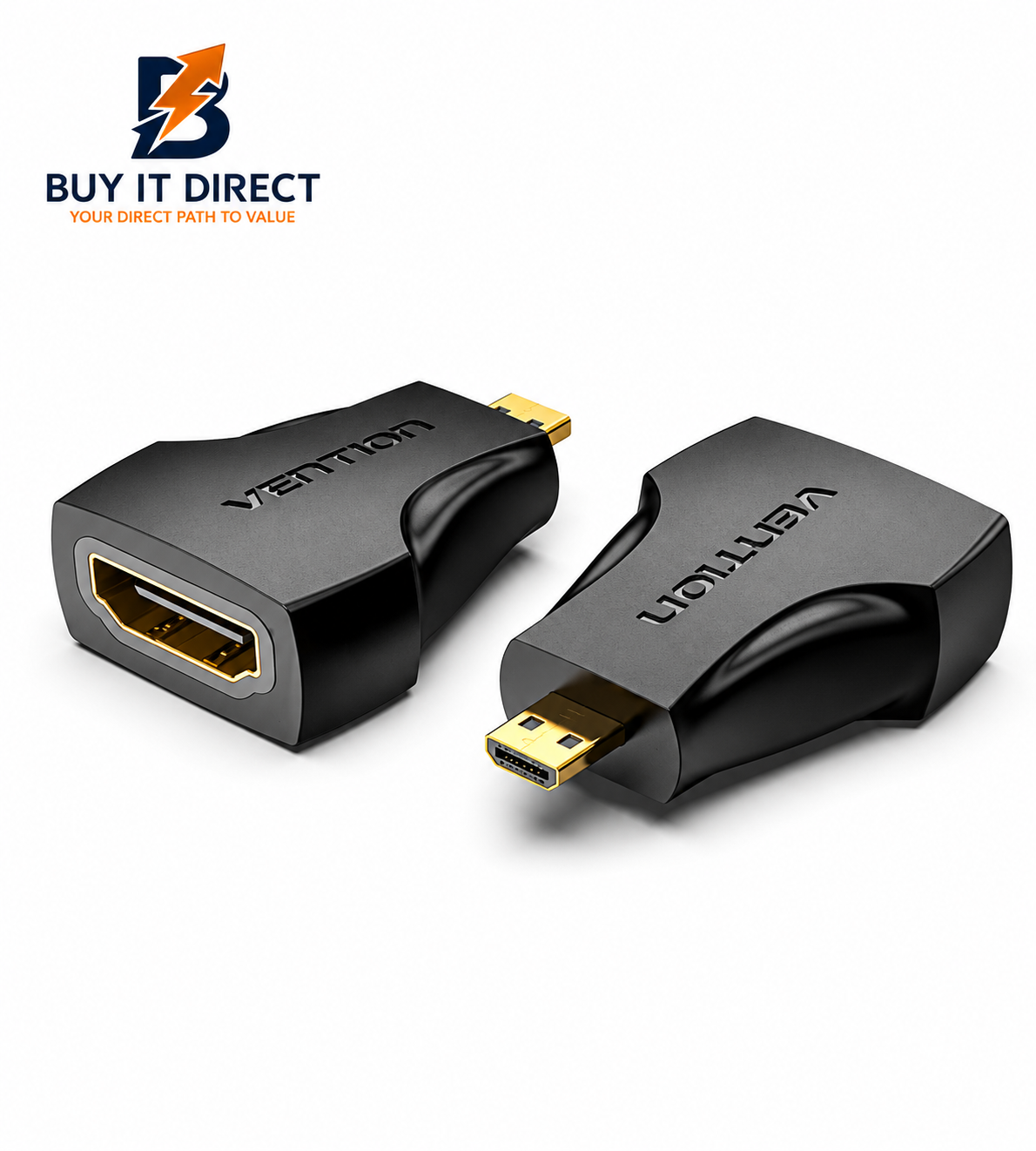 محول مايكرو HDMI ذكر الى HDMI انثى اسود