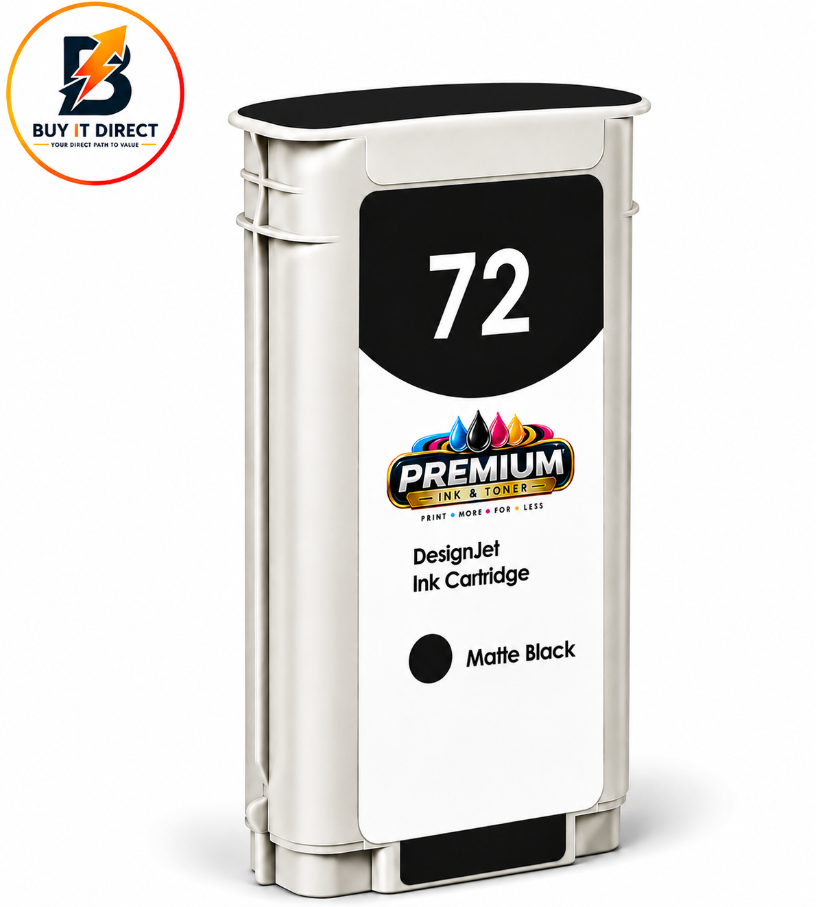 Premium Ink for HP 72 Matte Black