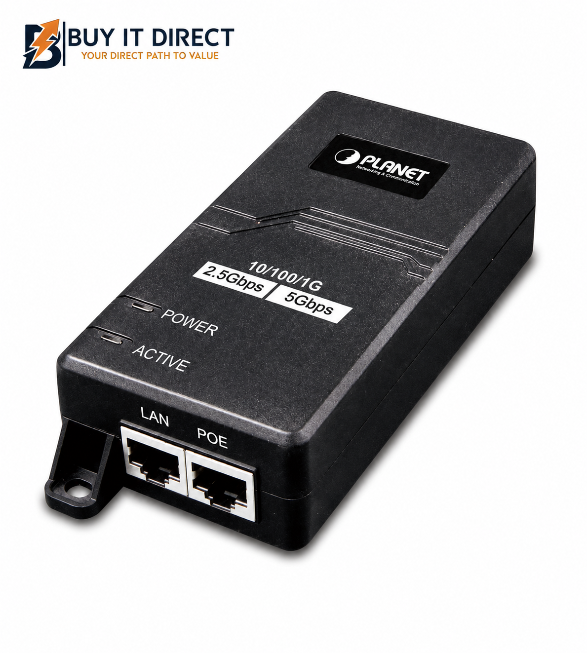 Planet POE 165 Single Port Multigigabit 802.3at PoE Plus Injector 30 Watts