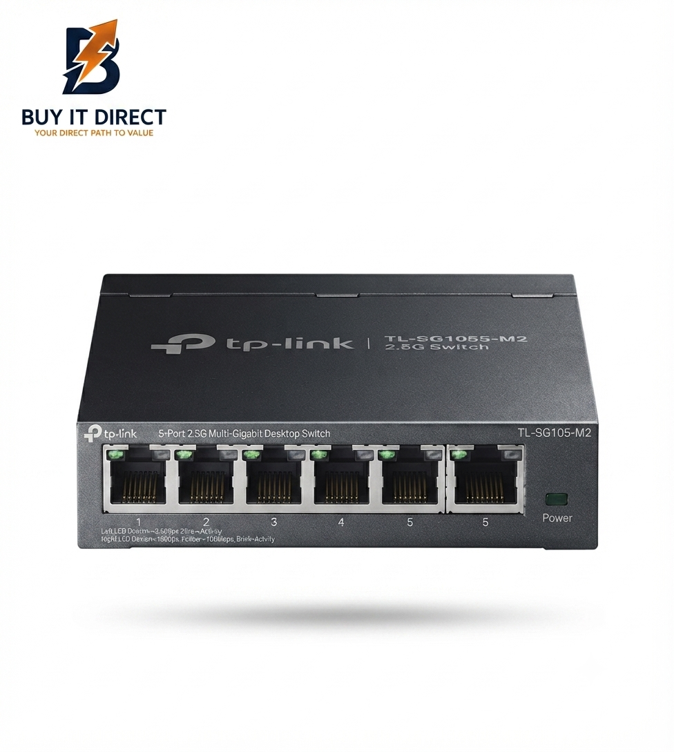 TP-Link SG105SM2 5-Port 2.5G Multi-Gigabit Desktop Switch