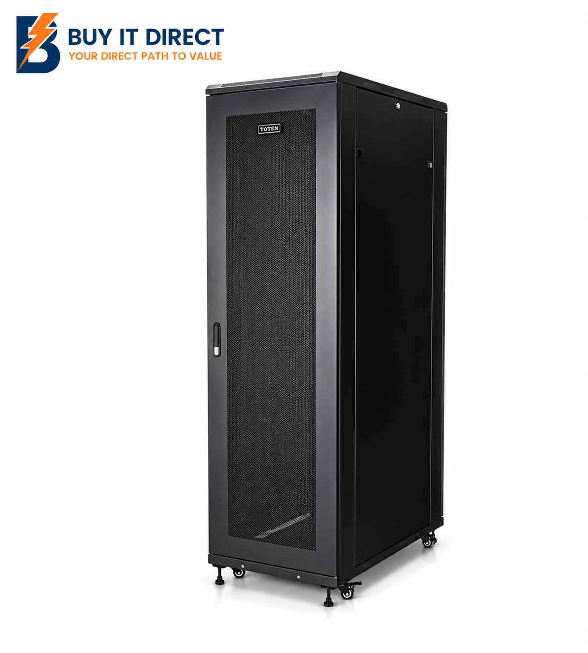 42U Free Standing Rack Cabinet For Server With Pdu And Fan