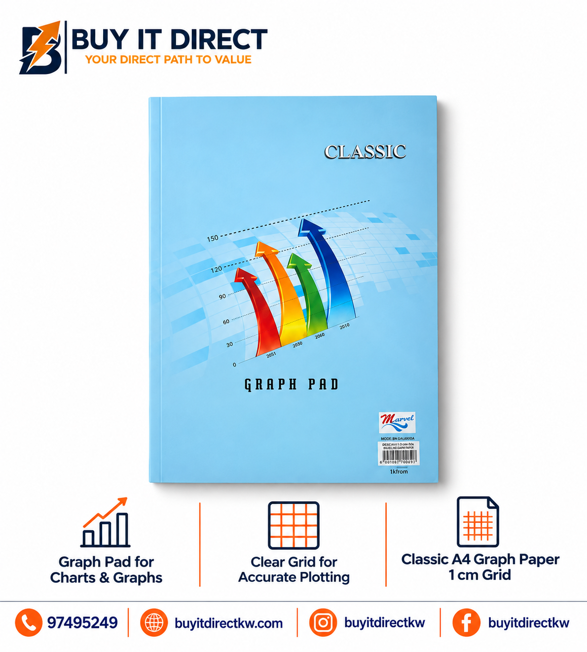 Graph Pad 50 Sheets 80 GSM