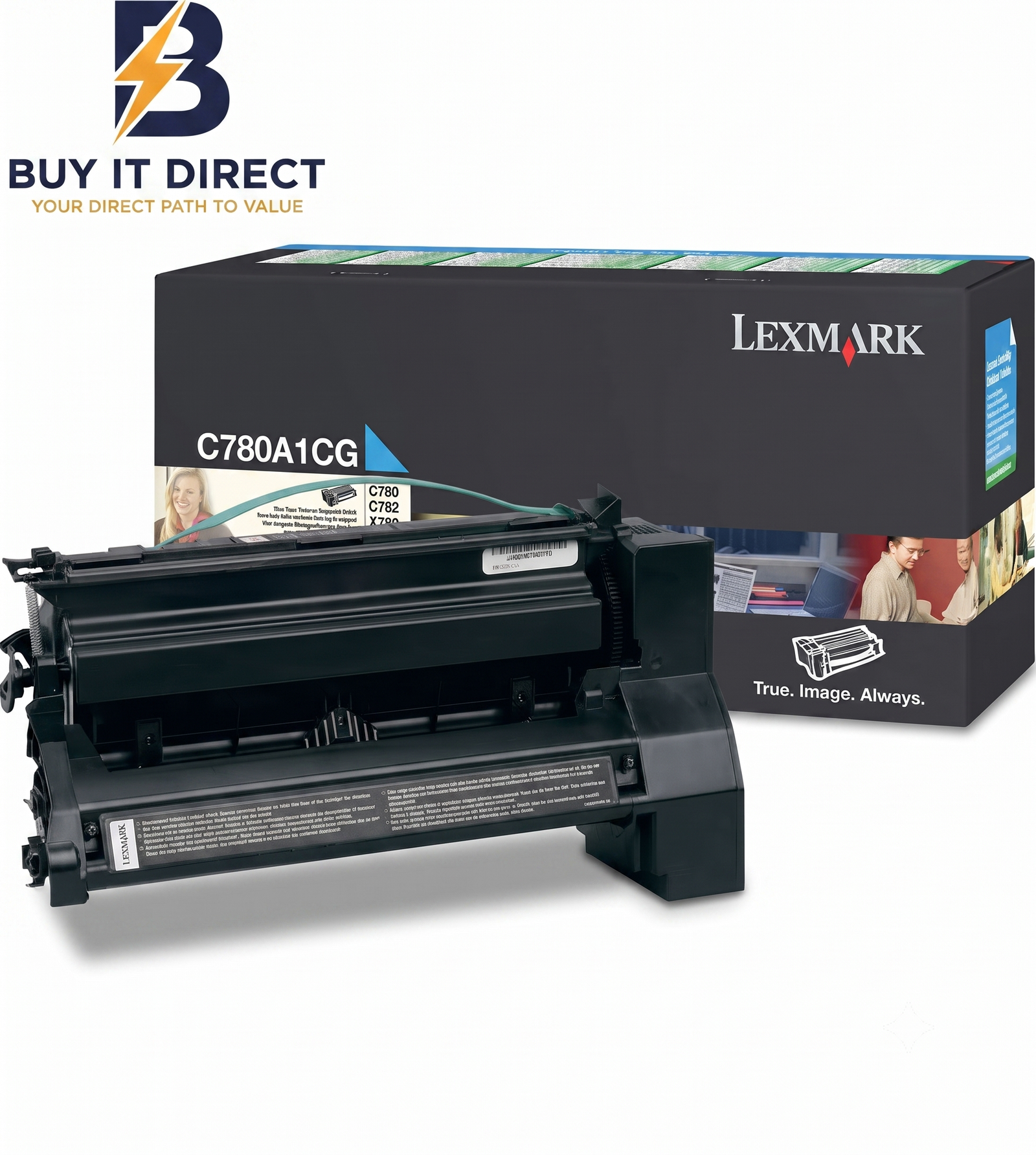 Lexmark C780A1Cg Cyan Toner Cartridge