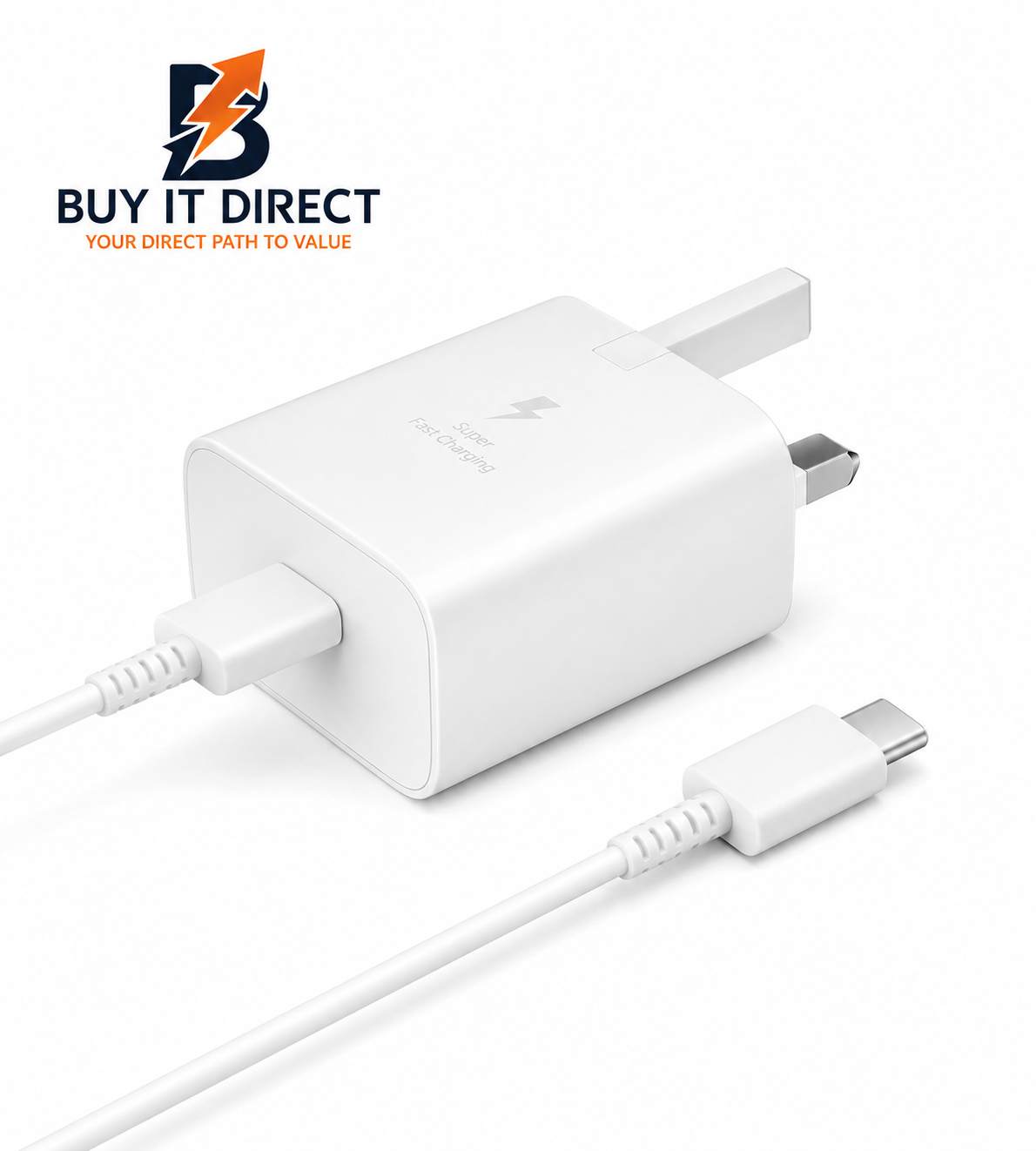 Samsung 15W Power Adapter with USB C to USB C Cable EP T1510 White